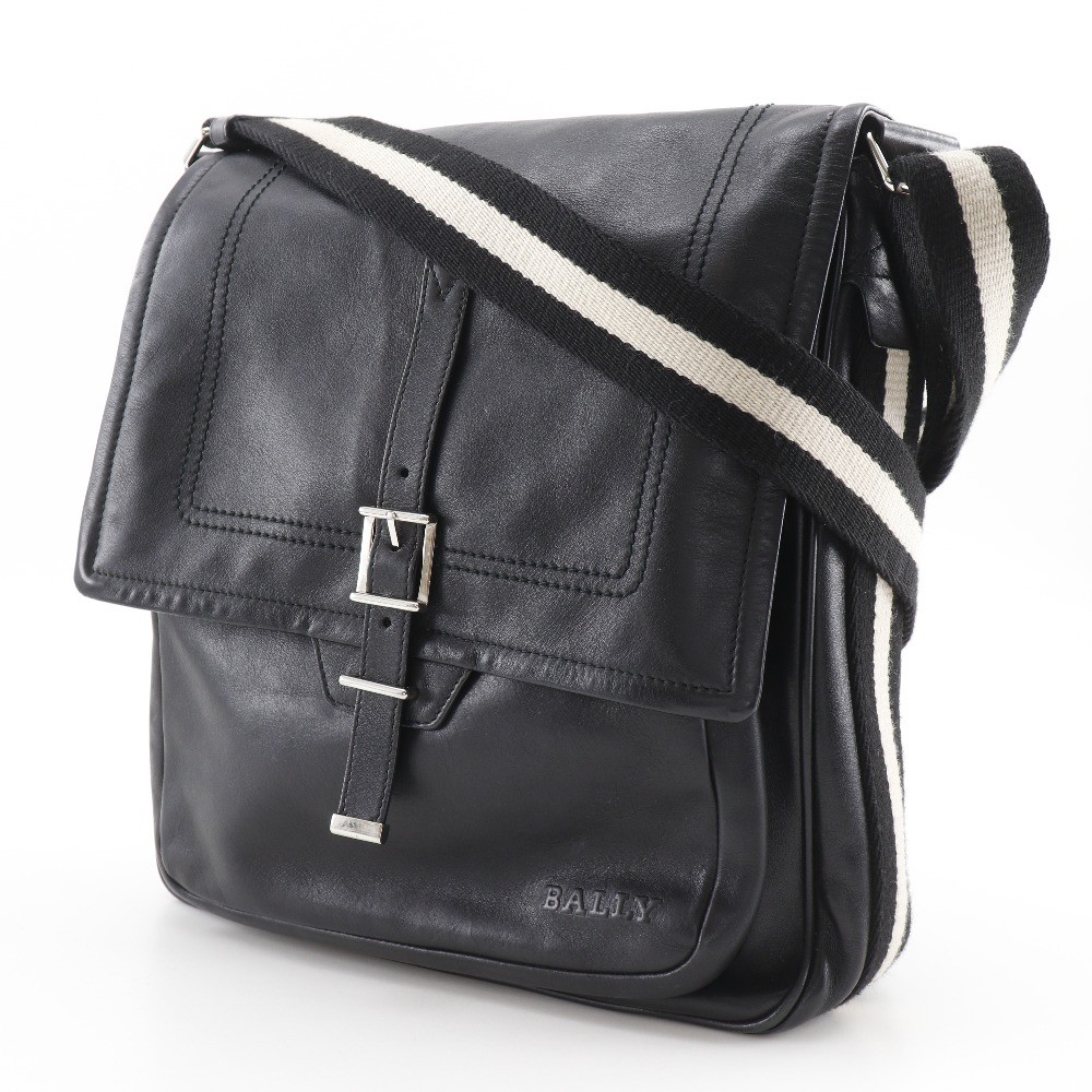 BALLY Trainspotting Shoulder Bag black Calfskin mens