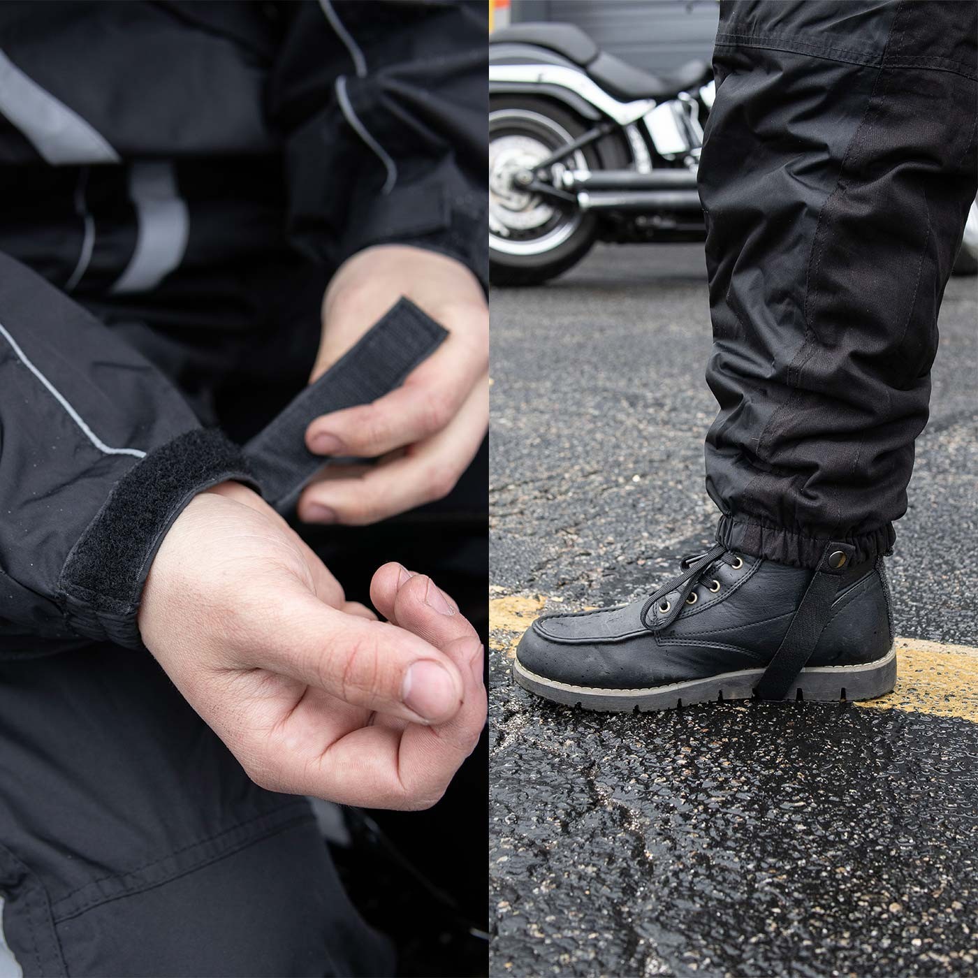 Milwaukee Leather SH2331 Men’s Water Resistant Rain Suit w/ Reflective Tape