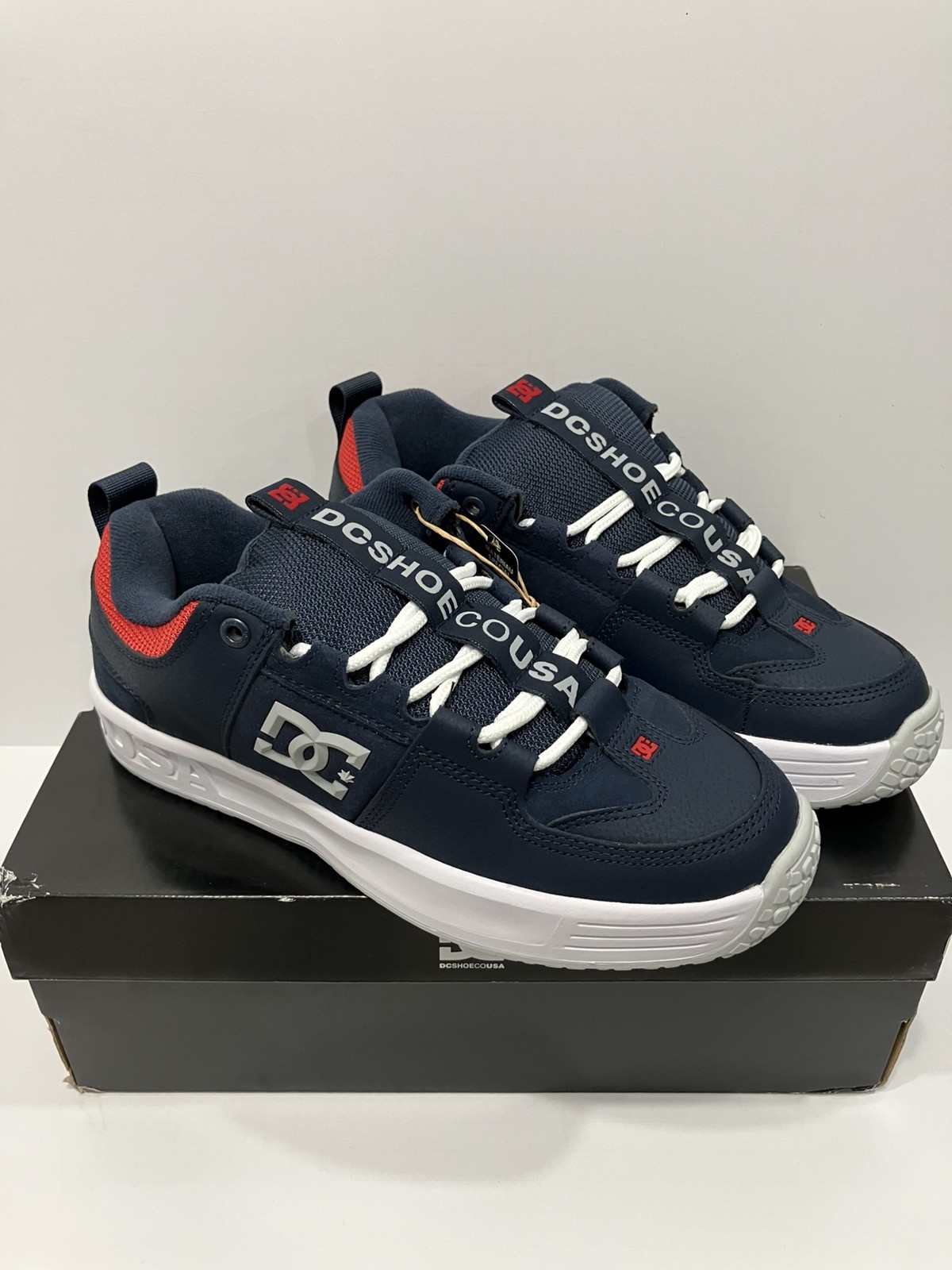 DC Lynx OG Shoes – Navy/ Red – Size 10 – Brand New – Free returns & Shipping