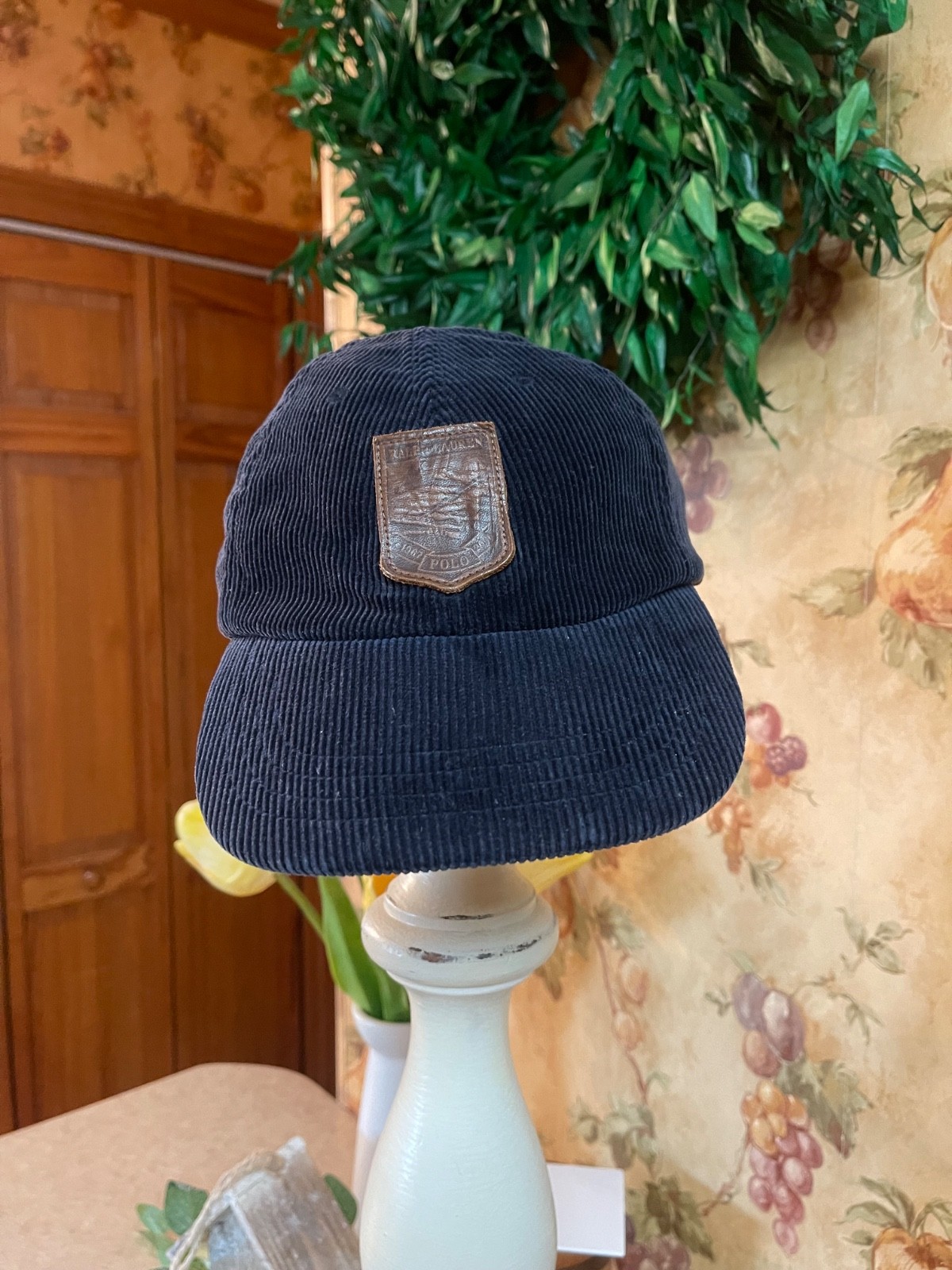 Polo Ralph Lauren Aviat Navy Corduroy Hat One Size See Pics