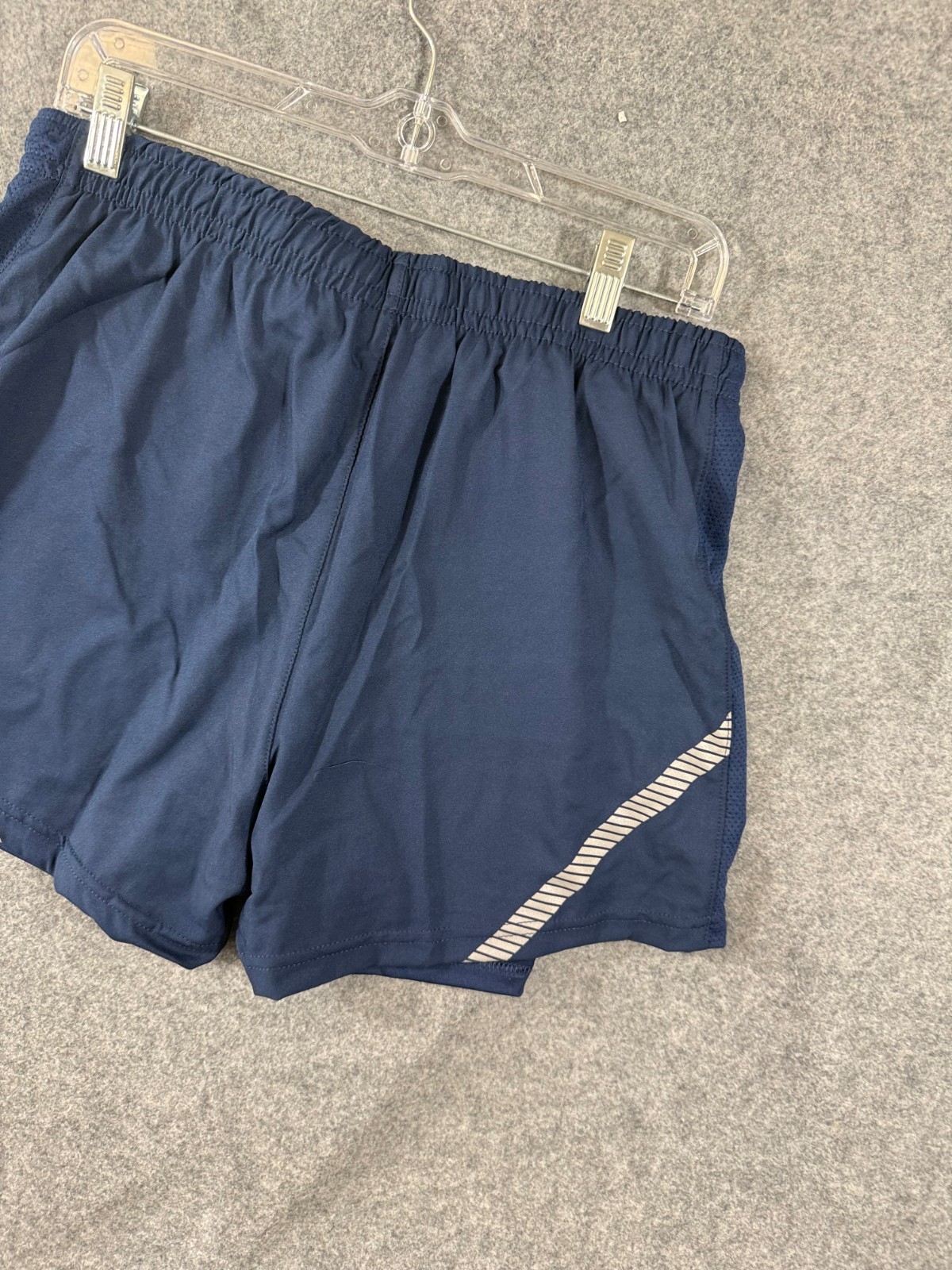U.S. Air Force PT Running Shorts Womens L Blue Reflective Liner USA Made NWT