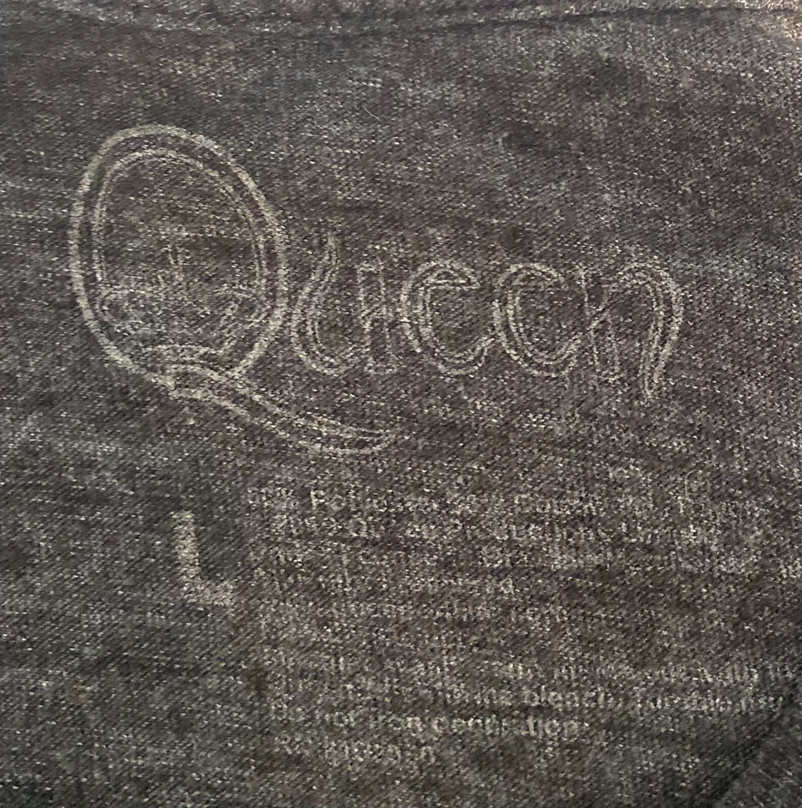 Queen Graphic T shirt Official Merch Large dark gray