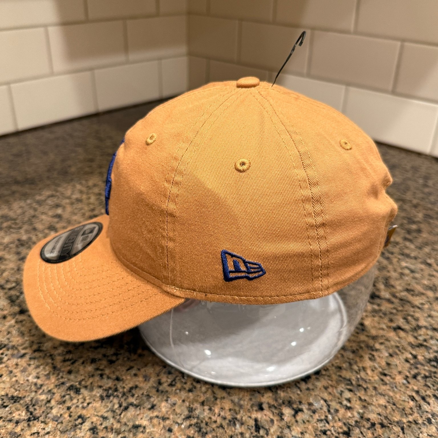 Los Angeles Dodgers Hat New Era 9TWENTY Strap Back Tan MLB Dad Cap New