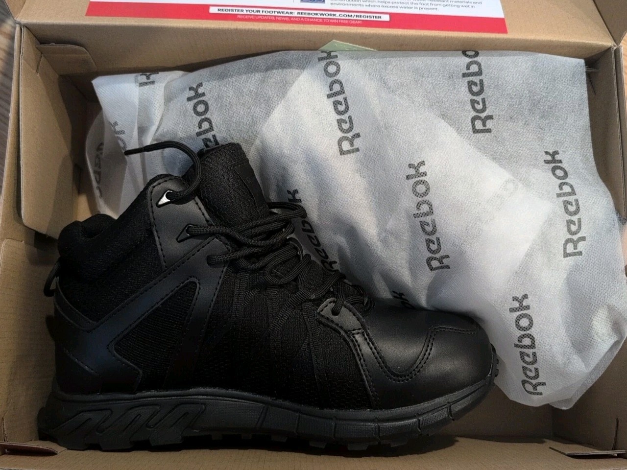 Reebok-RB3405 Trailgrip Work Athletic Work Hiker Boot – Alloy Toe – Mens Size 7