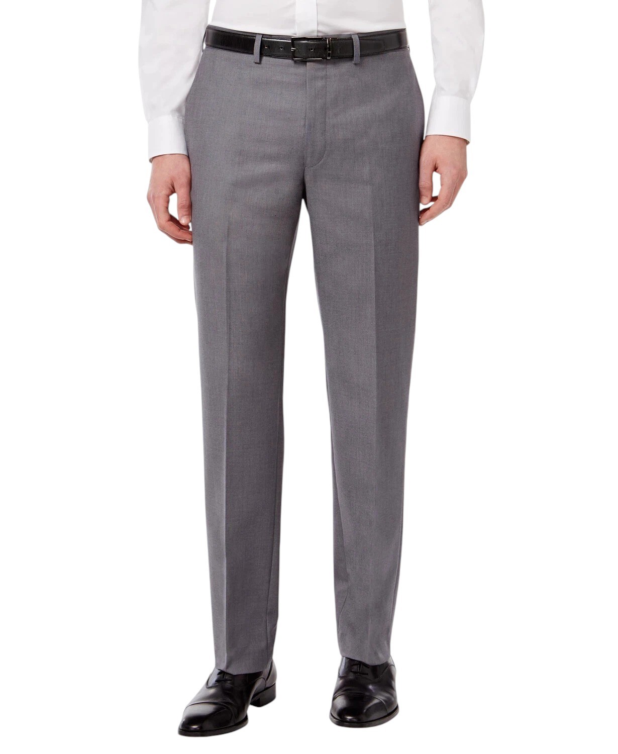 Calvin Klein Mens Slim fit Dress Pants 40 / 32 Charcoal Grey Solid