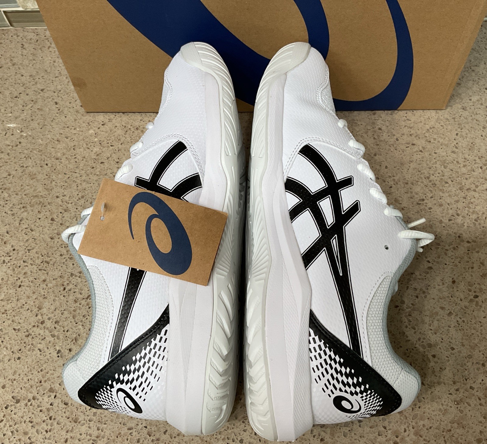 Mens Asics Gel-Dedicate 8 Sneakers Size 12 White/Black 1041A408-101 Shoes New