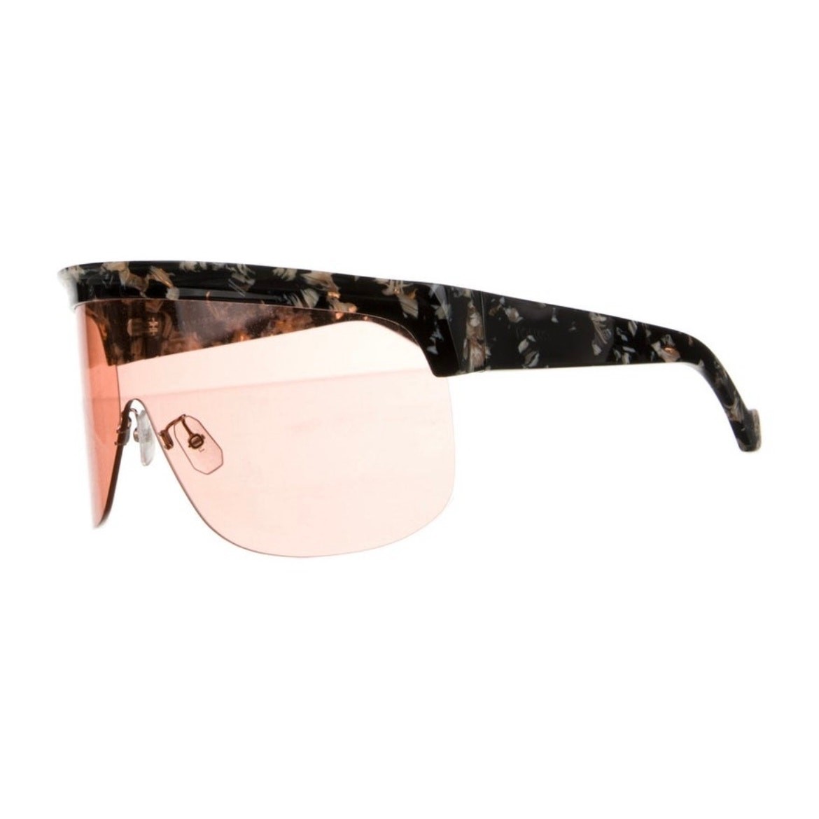 Loewe Shield Pink Translucent Sunglasses