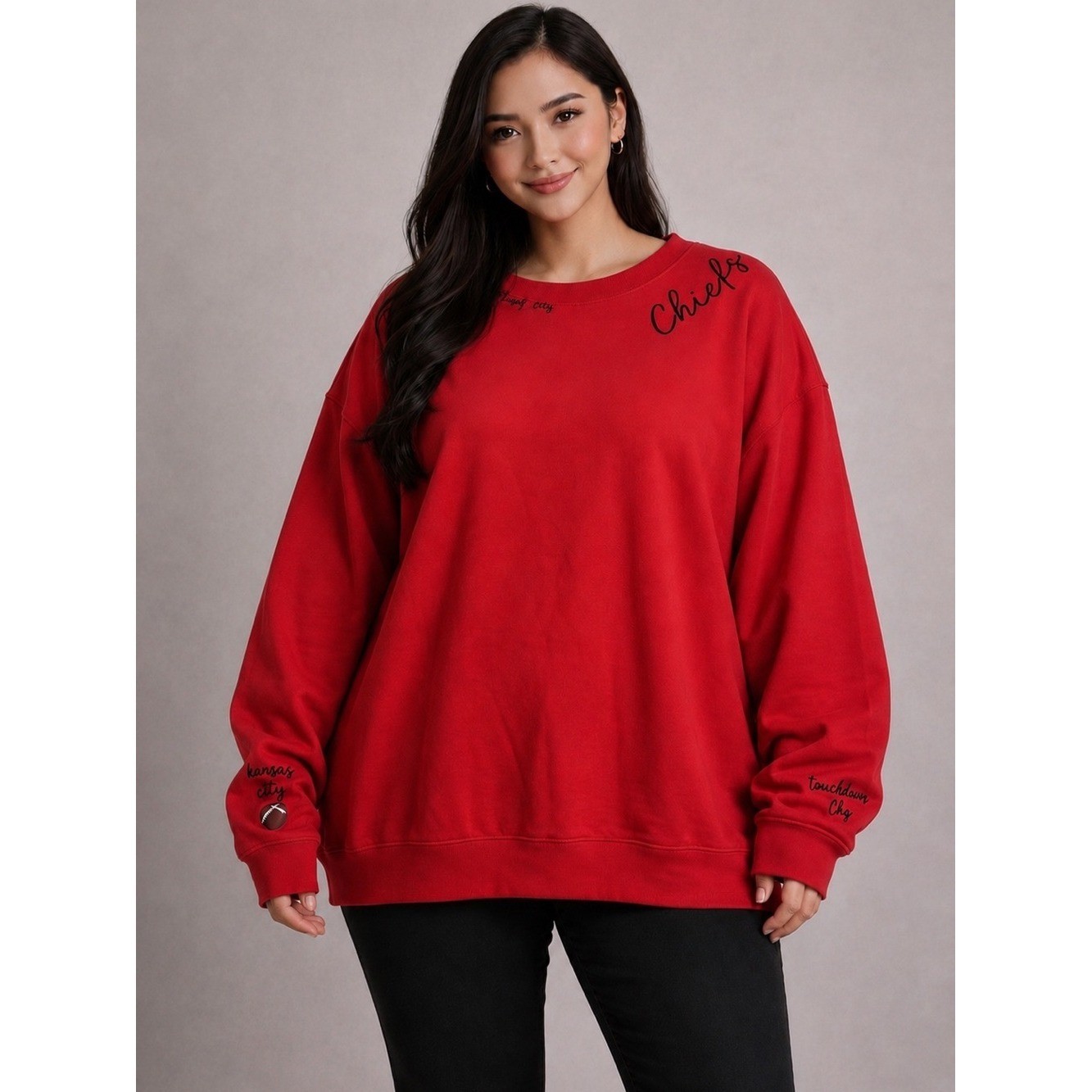 Kansas City Chiefs Red Sweatshirt 4XL NWT Oversized NFL Football Pullover