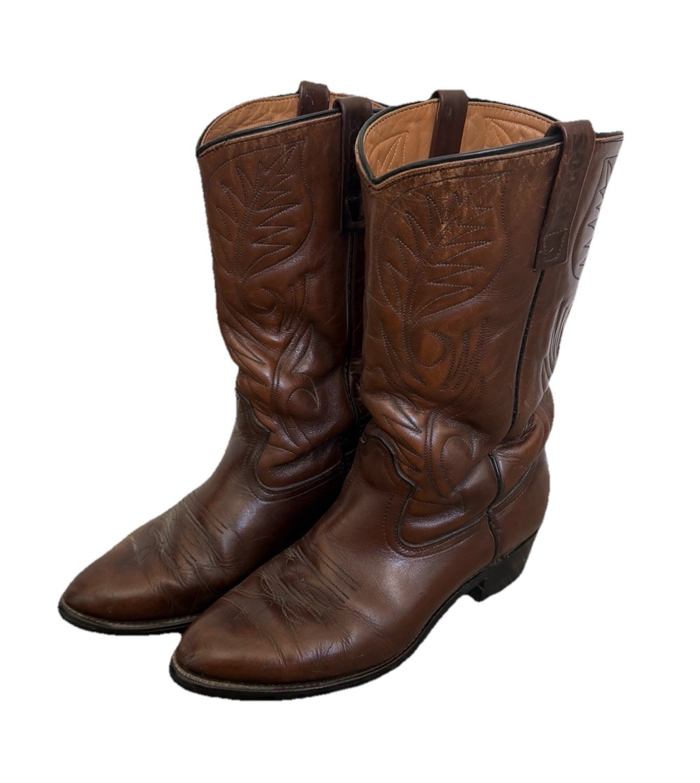 Vintage Red Wing Pecos 9801 Western Cowboy Boots Mens 9 E Brown