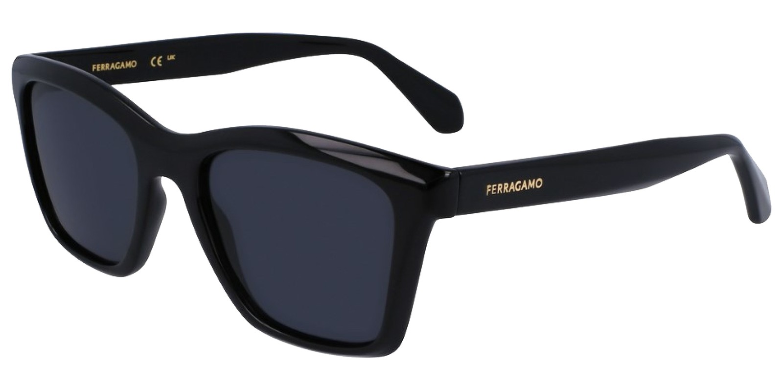 Ferragamo Black Square Sunglasses – SF2001S-001 – Made in Italy