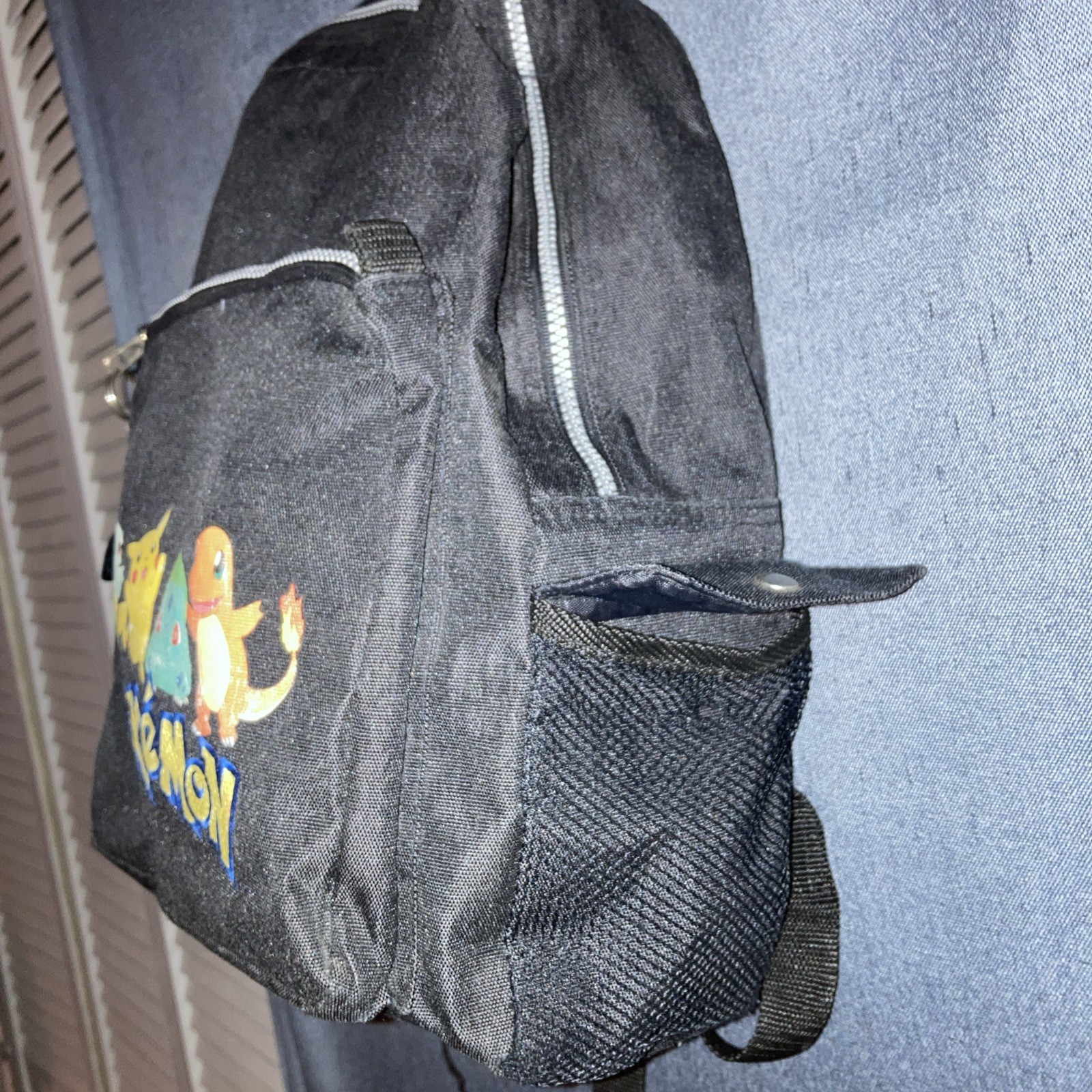 Vintage 90s Pokémon Backpack Squirtle Pikachu Bulbasaur Charmander