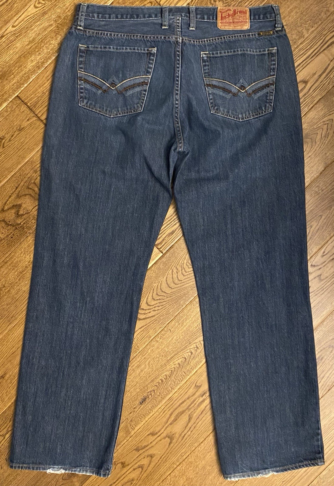 LUCKY BRAND Sunset 181 Bootleg Jeans 38 x 32 Zip Fly Medium Wash Men Denim