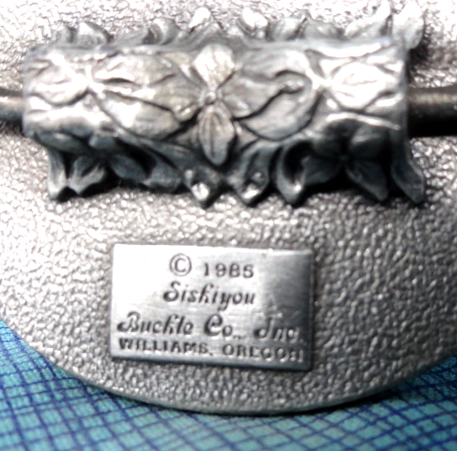 Kaiser Cement SA Belt Buckle 1984 #LE Montana City Plant RM Vick Siskiyou.GMP429