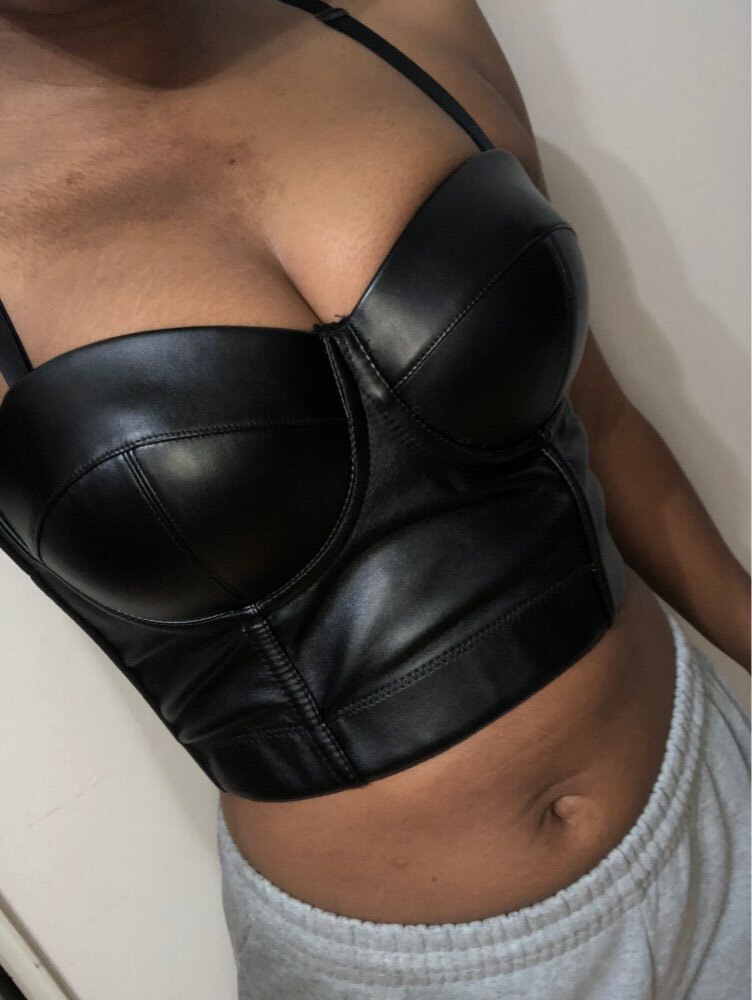Women Gothic Black Boned Waist Trainer Corset Top Overbust Bustier Body Shapers