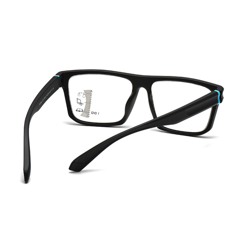 Men TR90 Progressive Multifocus Photochromic Reading Glasses Square Sunglasses