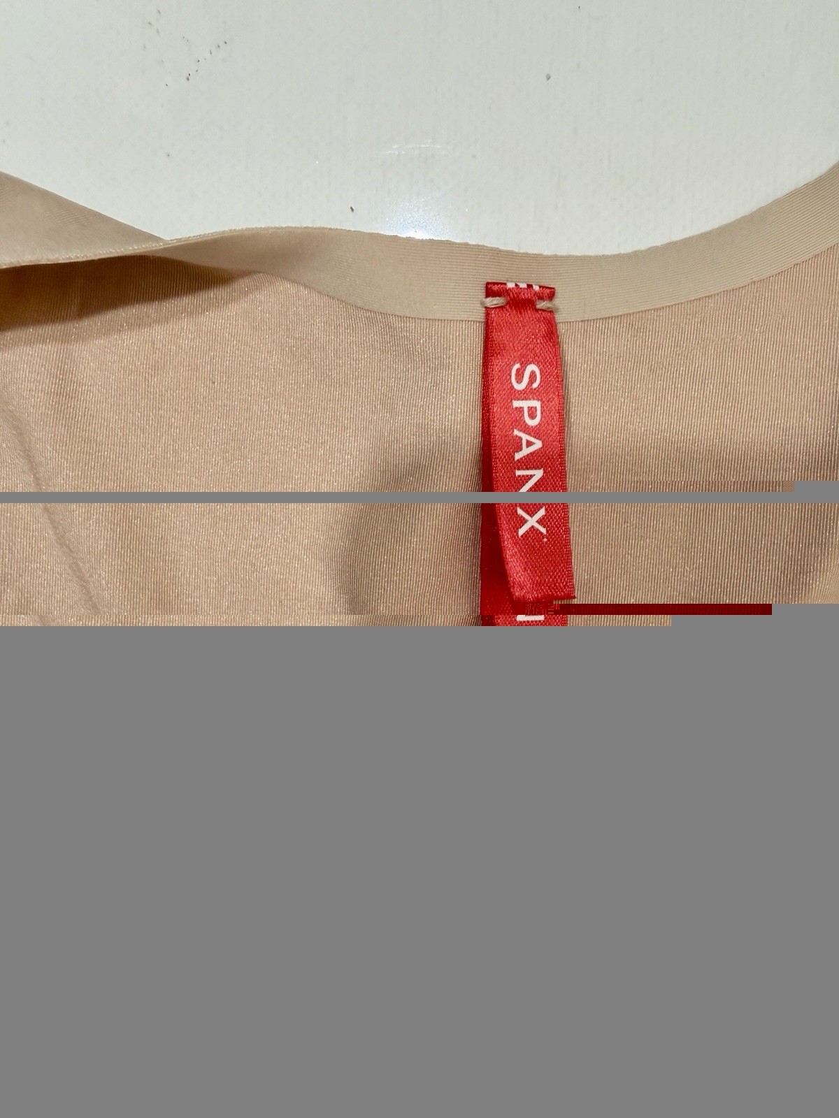 Spanx Open-Bust Mid-Thigh Bodysuit Shapewear Soft Nude, Size XXL