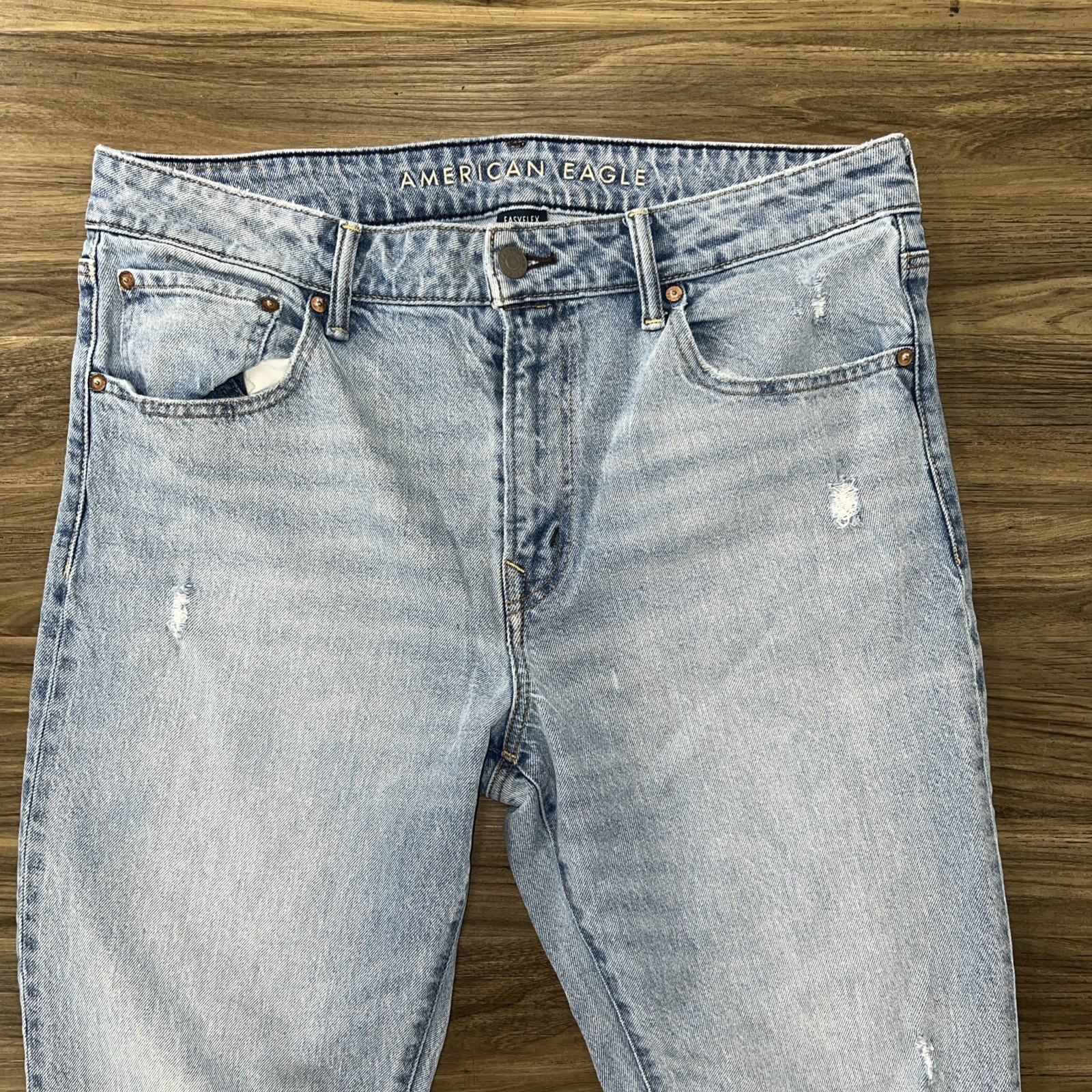 American Eagle Air Flex Straight Fit Light Wash Men’s Jeans Sz 36×32