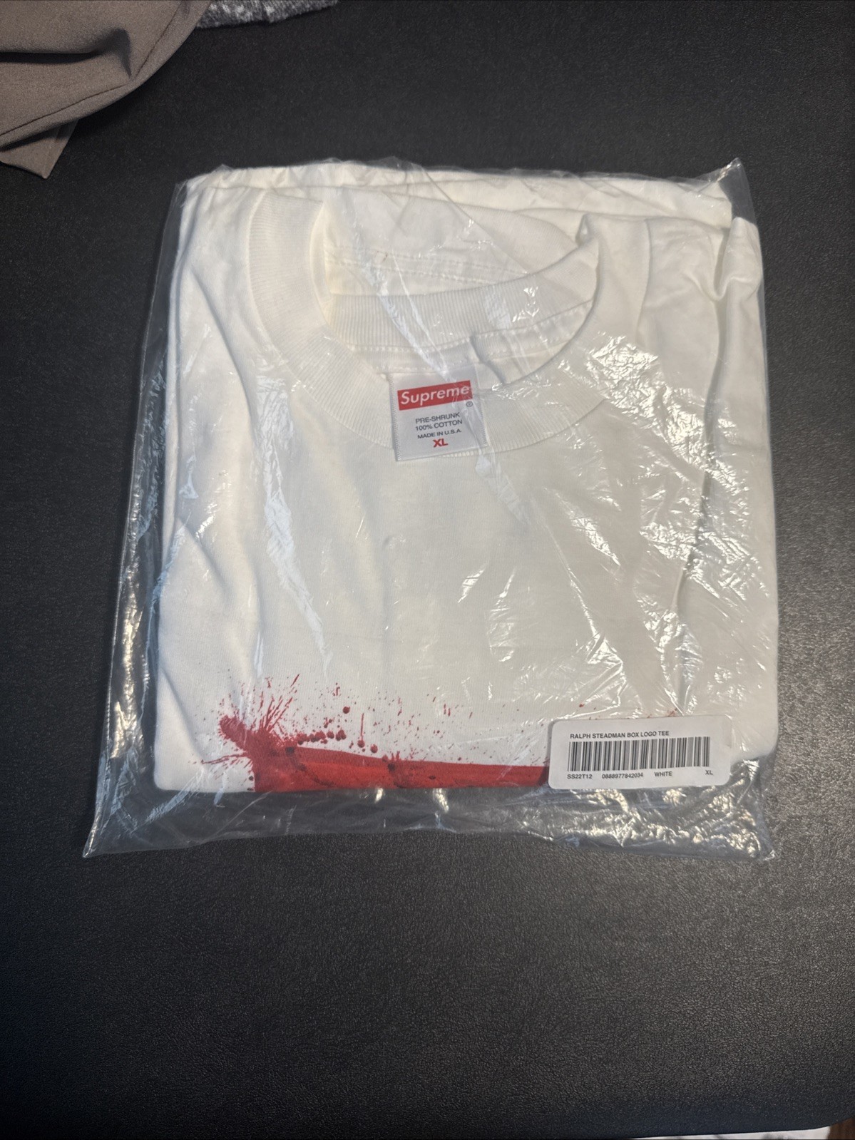 supreme ralph steadman box logo tee xl White Brand New