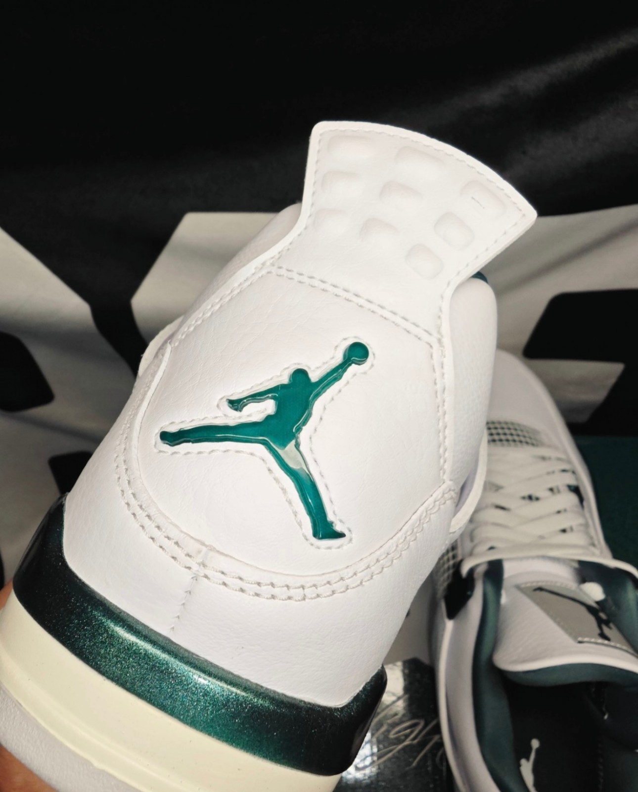 New Jordan 4 Retro “Oxidized Green” Mid Top Basketball Shoes Men’s US Size 7-13
