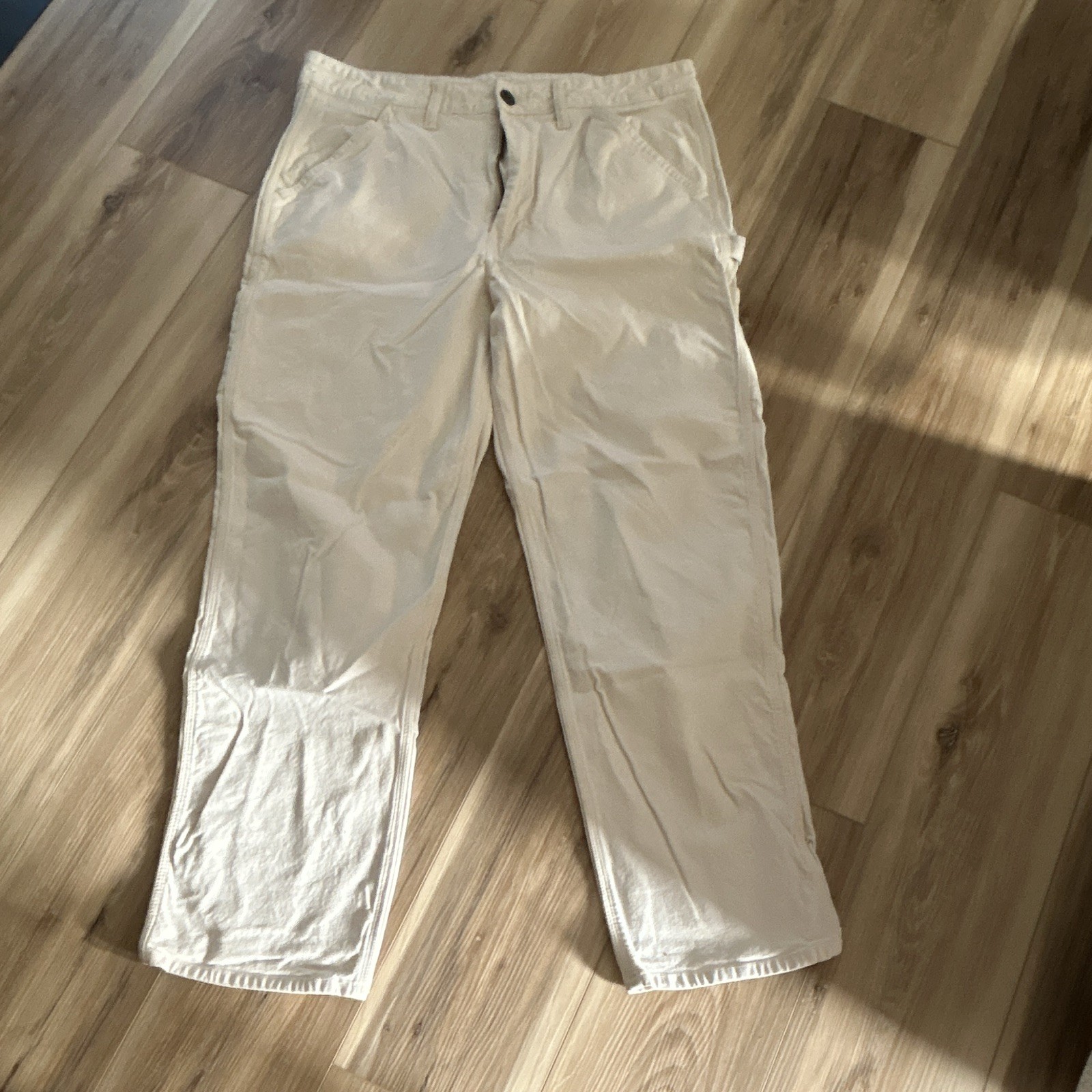 American Eagle Flex Cargo Pants Beige Men’s 34 Straight Cotton Elastane