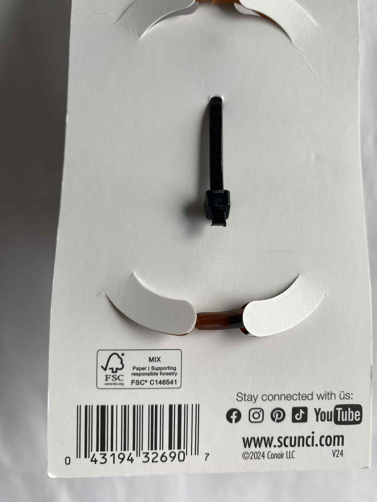 Scunci Claw Clip XThick Hair , All Day Strong Hold ( 1 pc ) Tortoise Jaw 32690