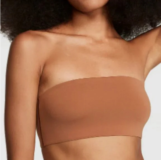 Victoria Secret PINK Large – BASE STRETCH BANDEAU BRA- Caramel – XXL