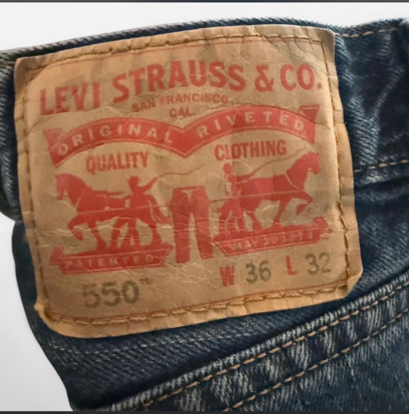 Levi’s 550 Relaxed Fit Jeans 36×32