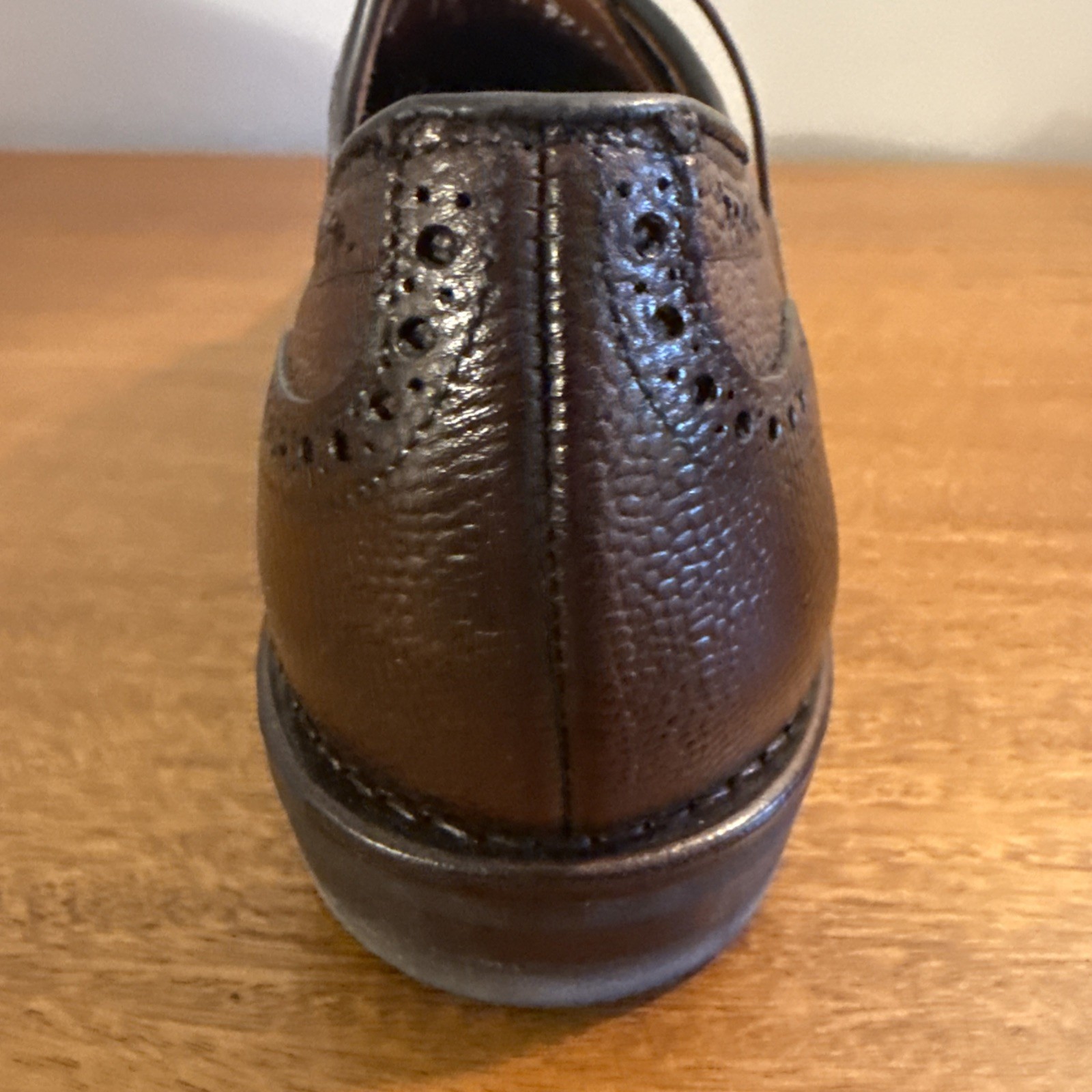 Allen Edmonds Player’s 2.0 Pebbled Brown Wingtip Dress Derby Men’s 12D Dainite