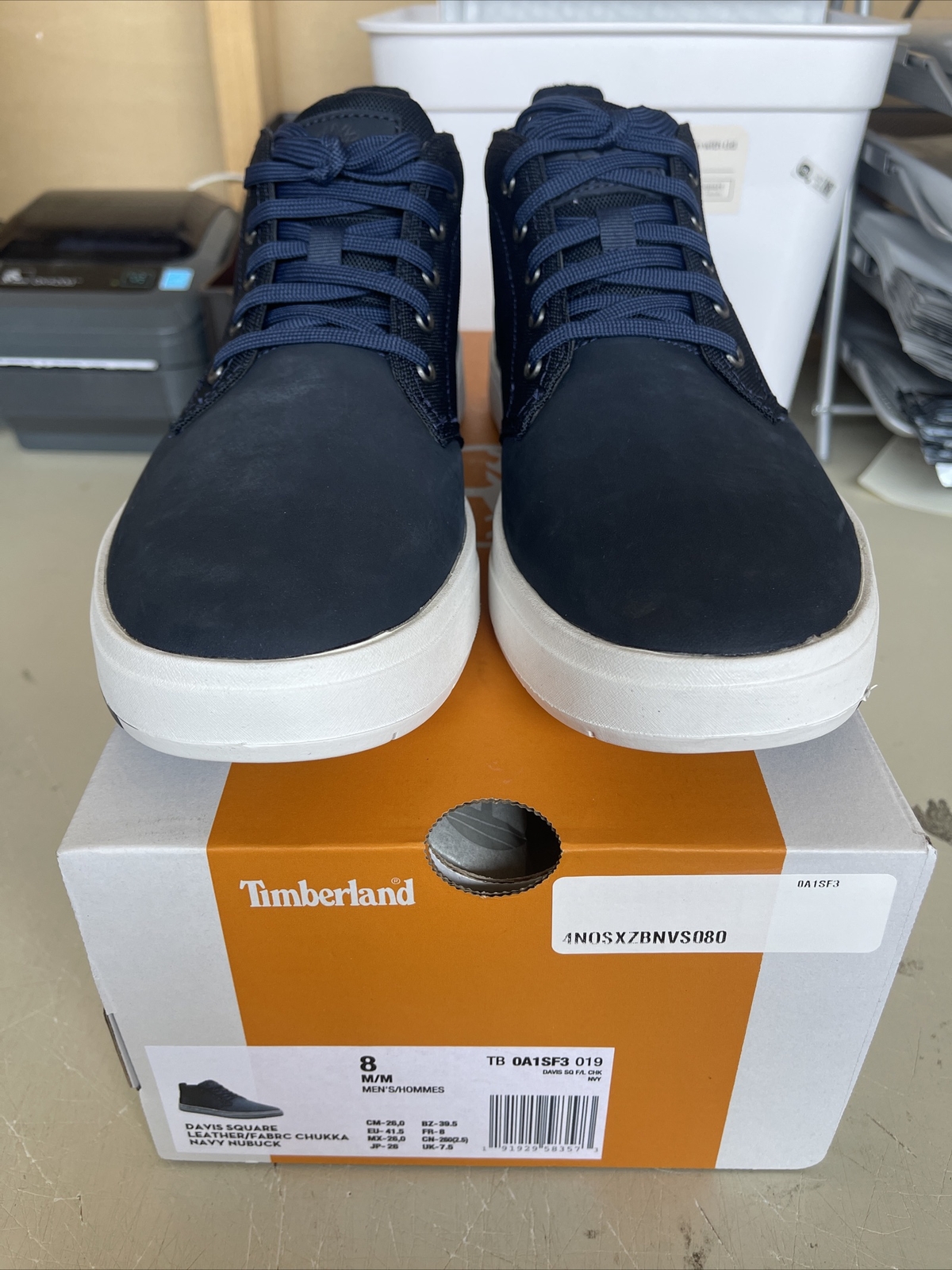 PICK SIZE/COLOR – Timberland Mens Davis Square Leather Fabric Chukka