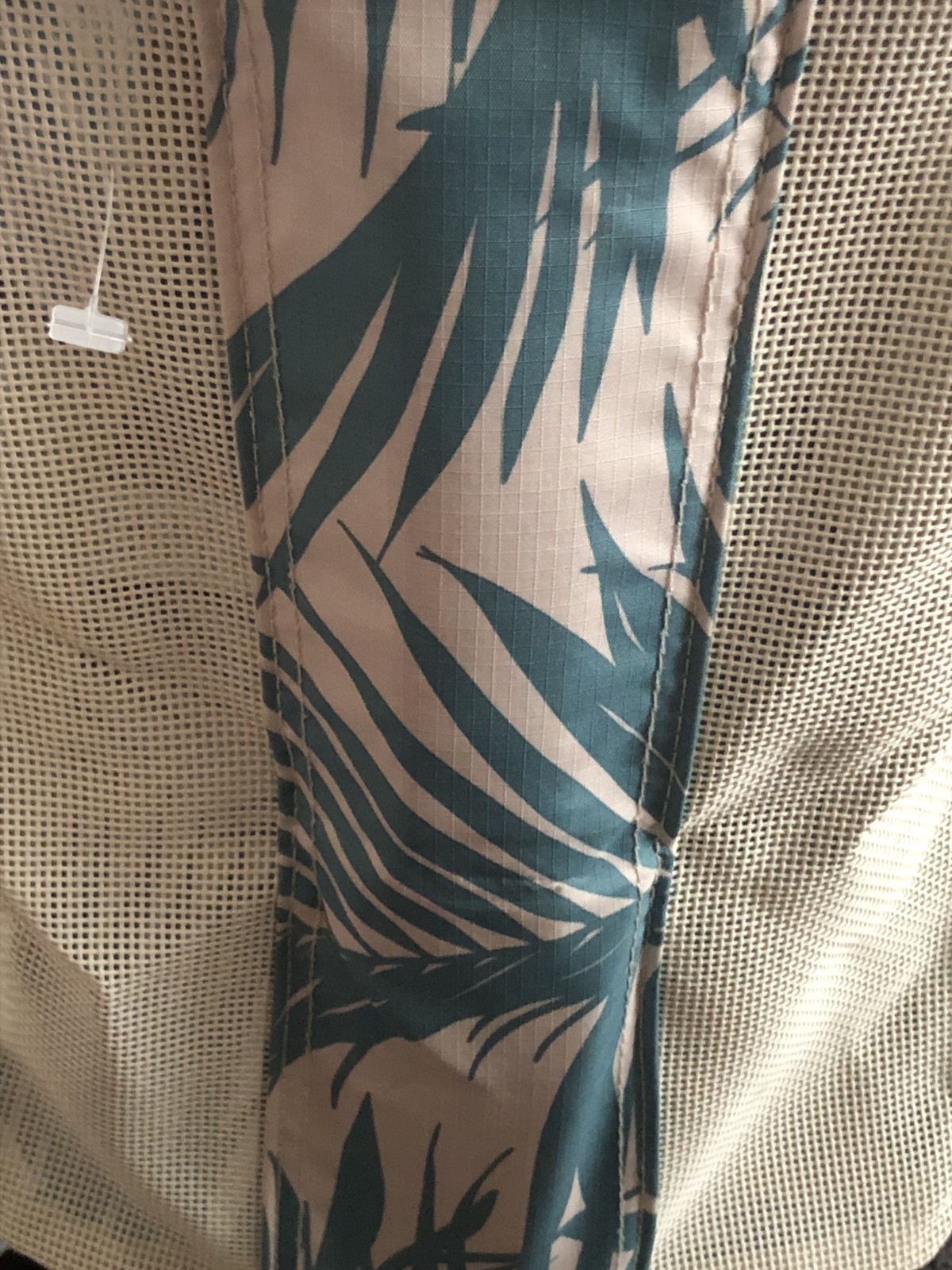 aloha clevermade collapsible beach tote Teal/Floral Design, New