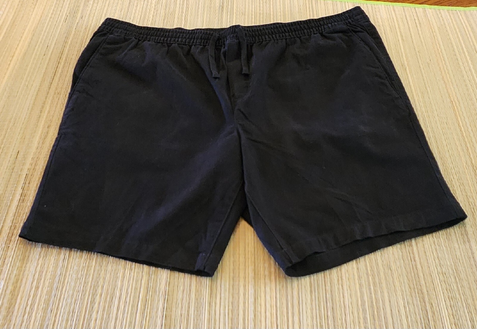 George Black Elastic Waist Drawstring Shorts Men’s 2XL (44-46) Pre-owned EUC
