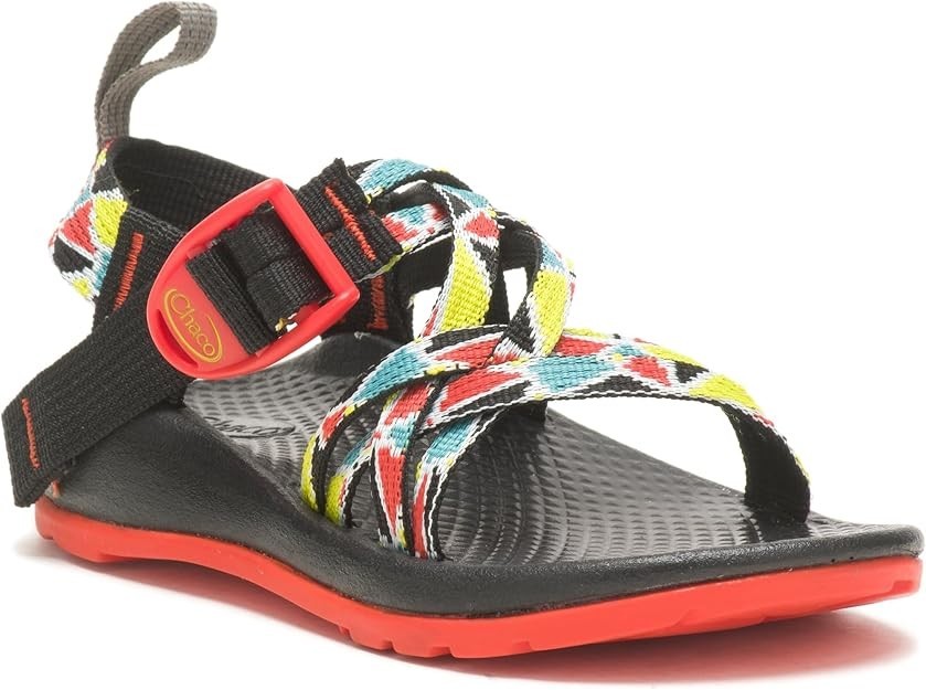 Chaco Unisex Kids Zx1 Ecotread Sandal Adjustable Double Strap Crust Multi – 13