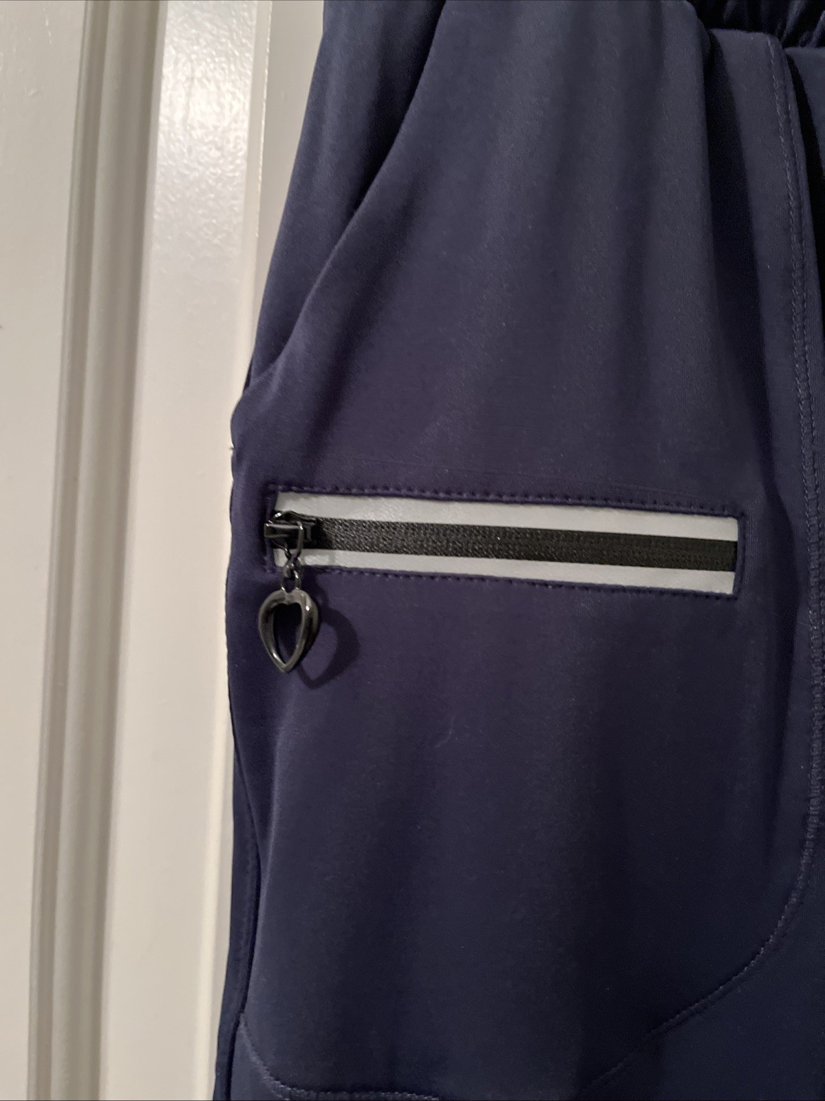 Men’s Active Jogger Pants Pockets Elastic Waistband Lightweight Blue Size M