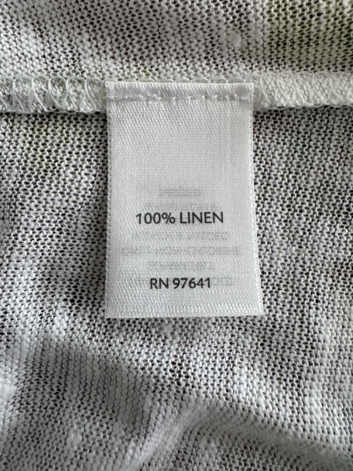 J.Jill 100% Linen Sleeveless Beach Scene Tank Size Medium