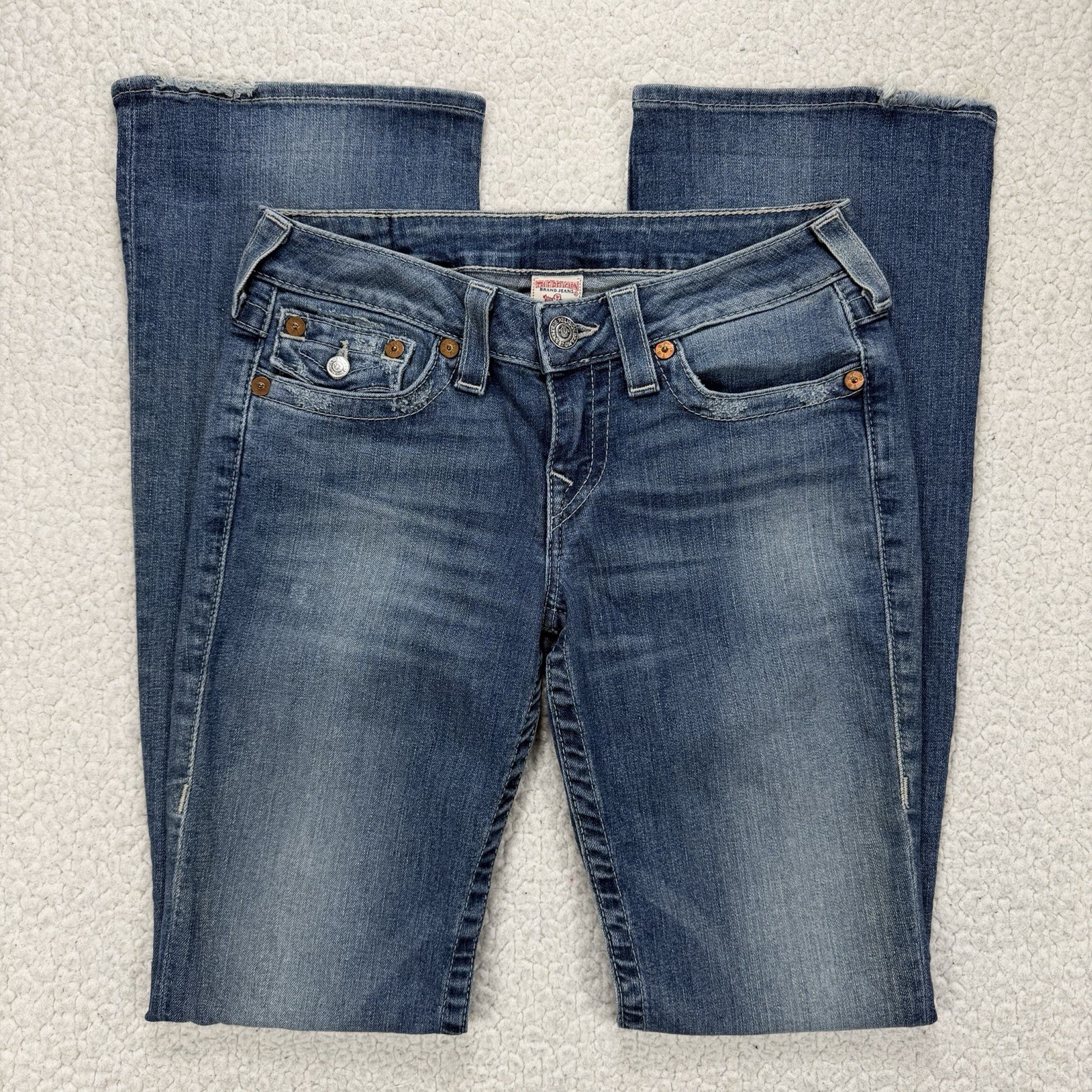 True Religion Bootcut Jeans Women’s 27 (28×33.5) Made In USA Y2K Boho Western