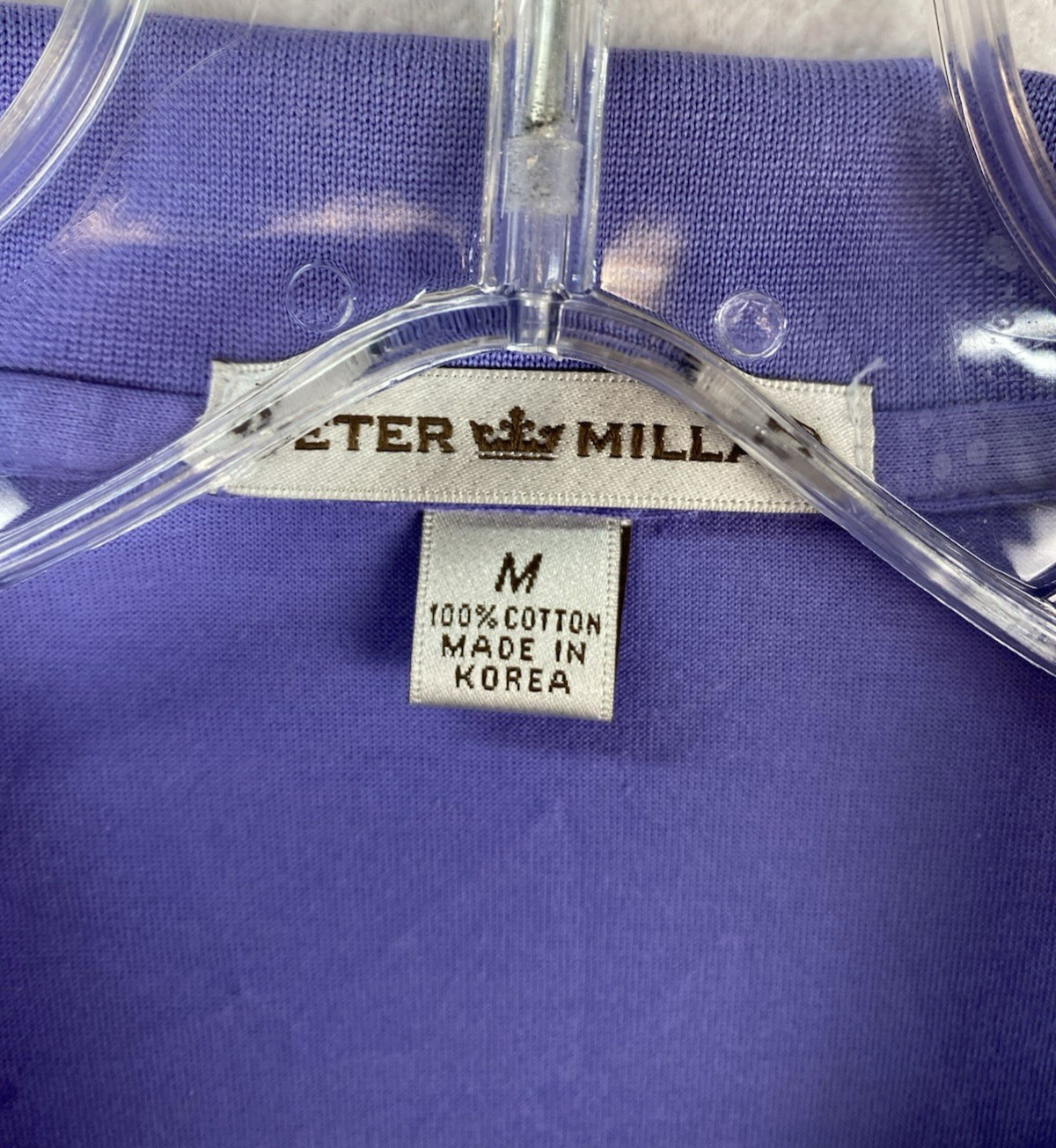 Peter Millar 100% Cotton Waterville 1889 Golf Polo Shirt Men’s M Orchid/Purple
