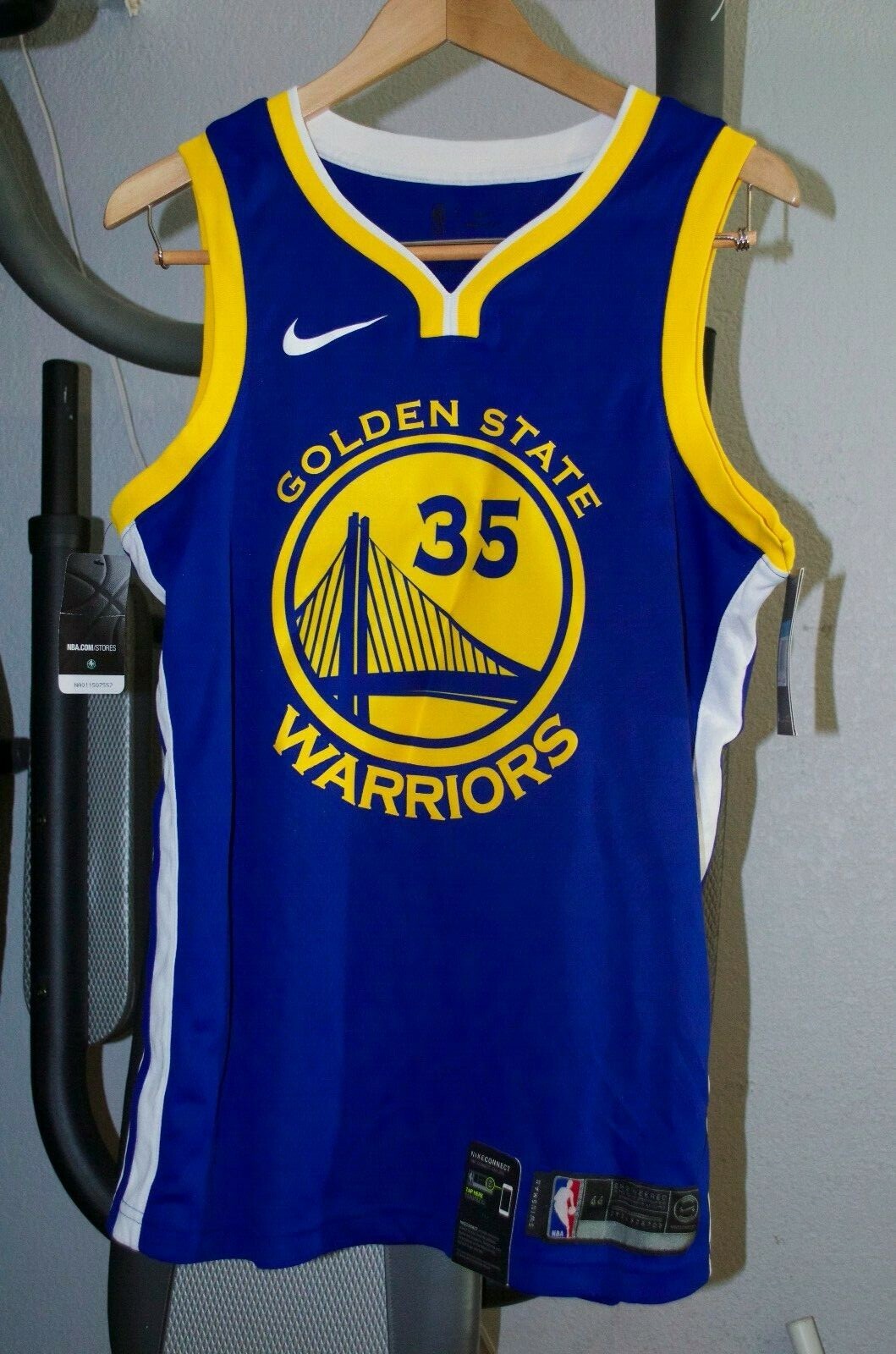 NWT Nike Kevin Durant Golden State Warriors Authentic Jersey Mens $110 M 44