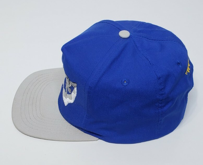 Vintage Wolf-Pak San Sun Terrycloth Head Band Blue Snapback Hat Cap OSFA