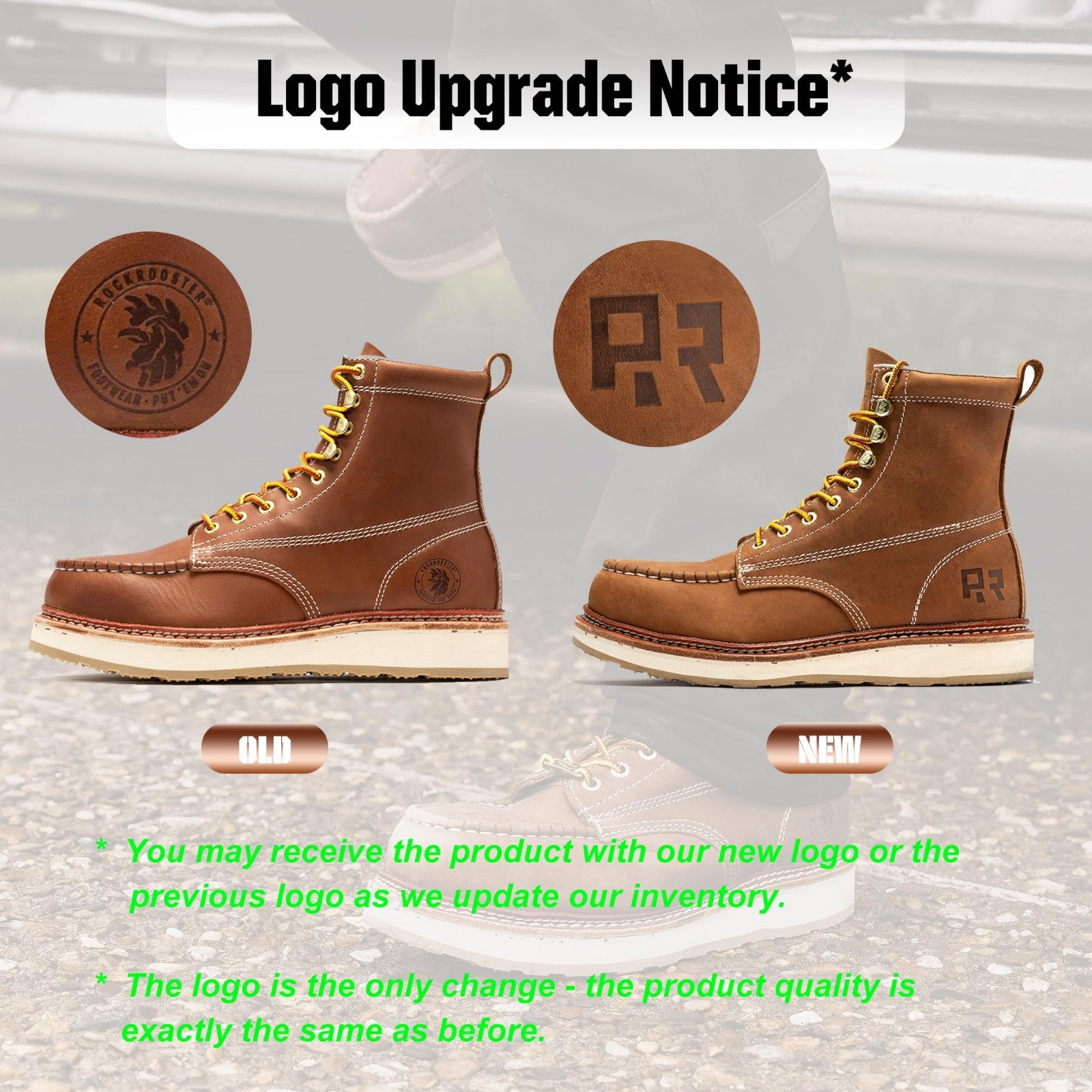 ROCKROOSTER Norwood – Steel Toe Work Boots for Men SAP621