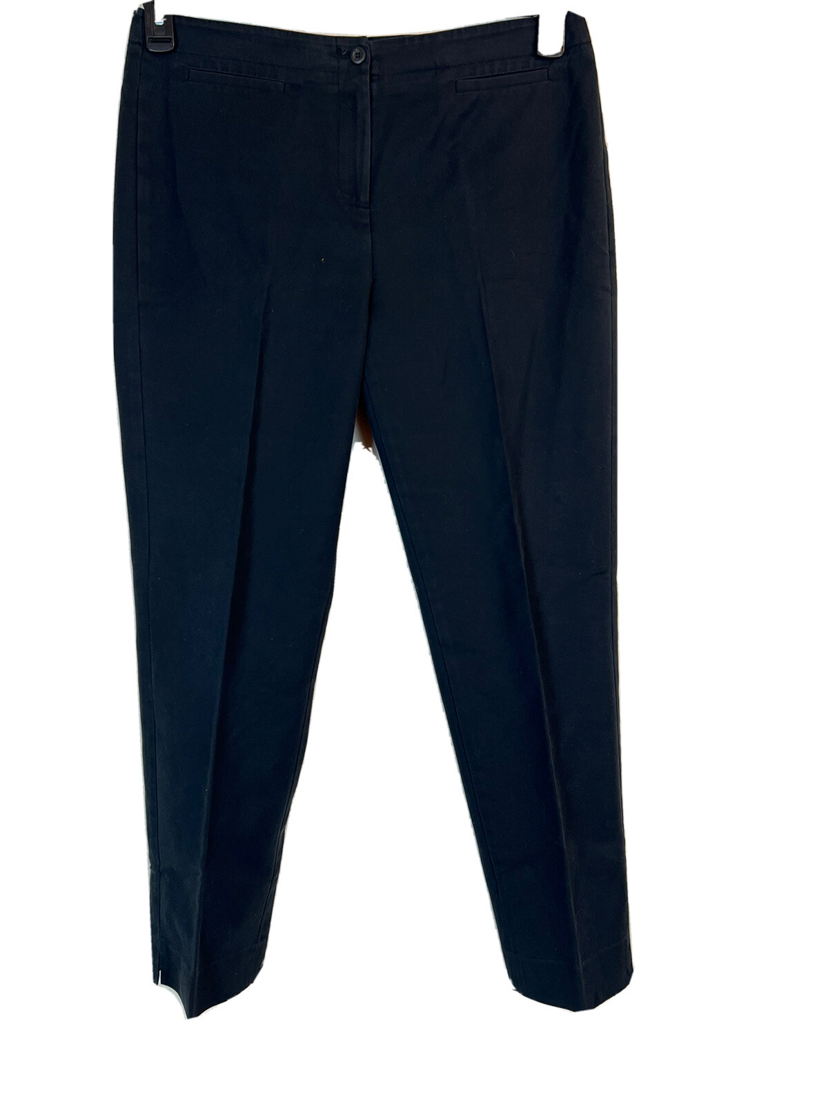 Women’s Black Gallia Moda Stretch Pants. Size 12. 97% Cotton/ 3% Elastane.
