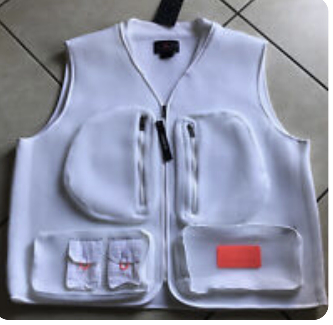 Nike Men’s Sz XL Jordan 23 Engineered Spacer Mesh White Vest Jacket CN4584-100