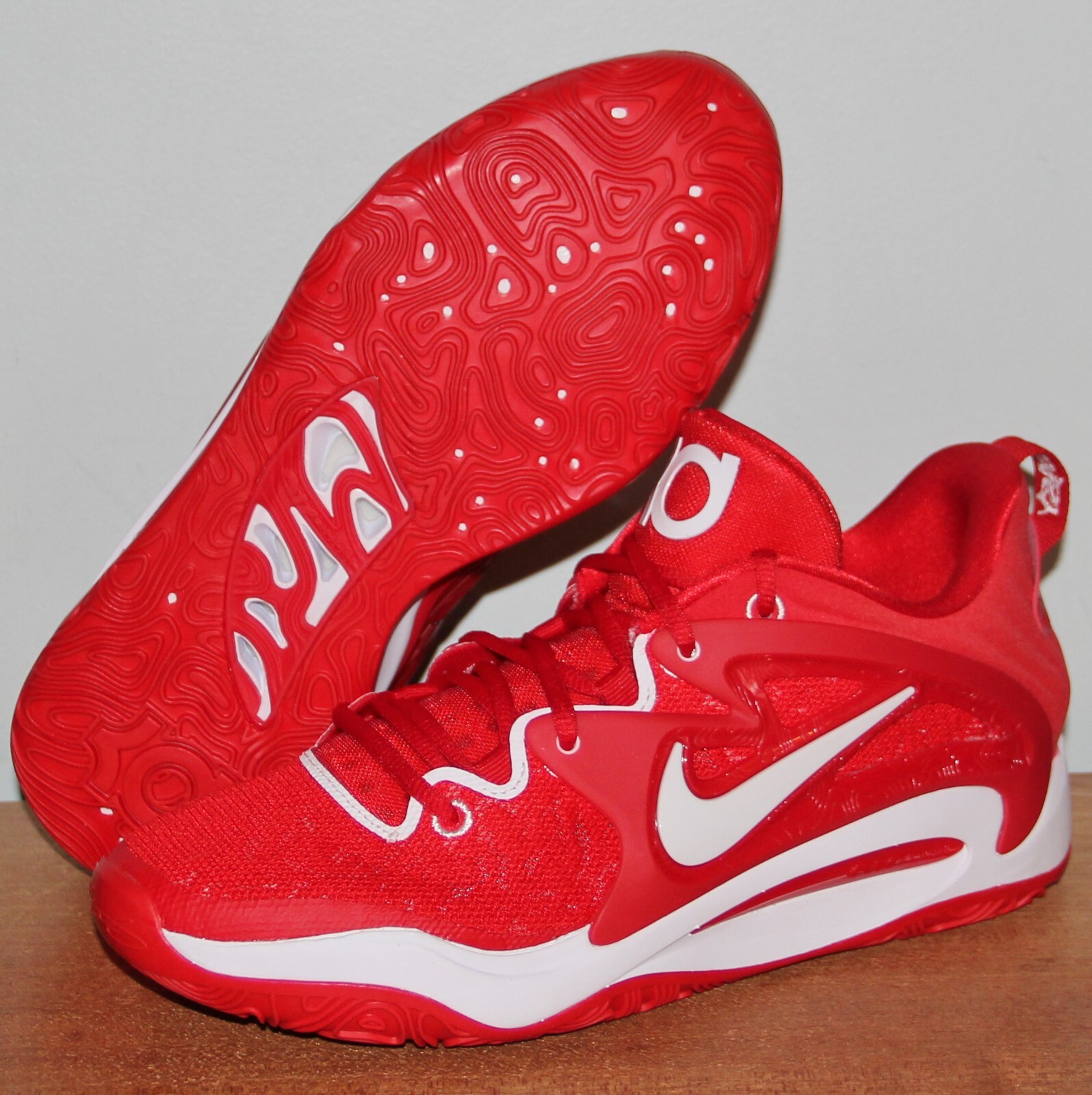 Nike KD 15 TB University Red White Basketball Mens 14 DX6648-620 Kevin Durant