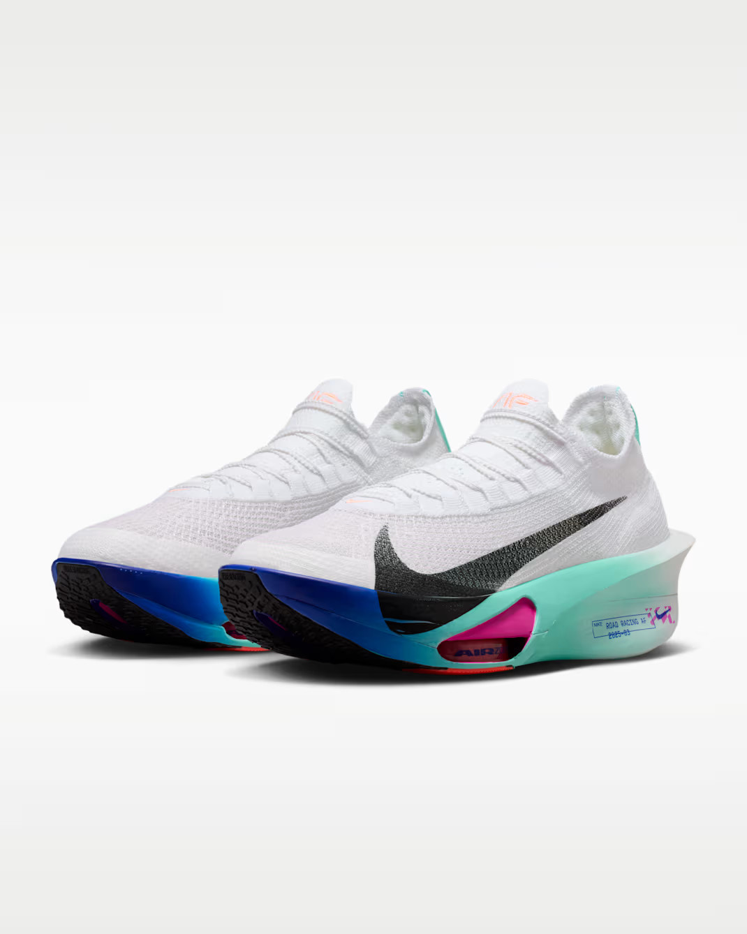Nike AlphaFly 3 White Hyper Turquoise FD8311-104 Men’s Size 10 With Bag