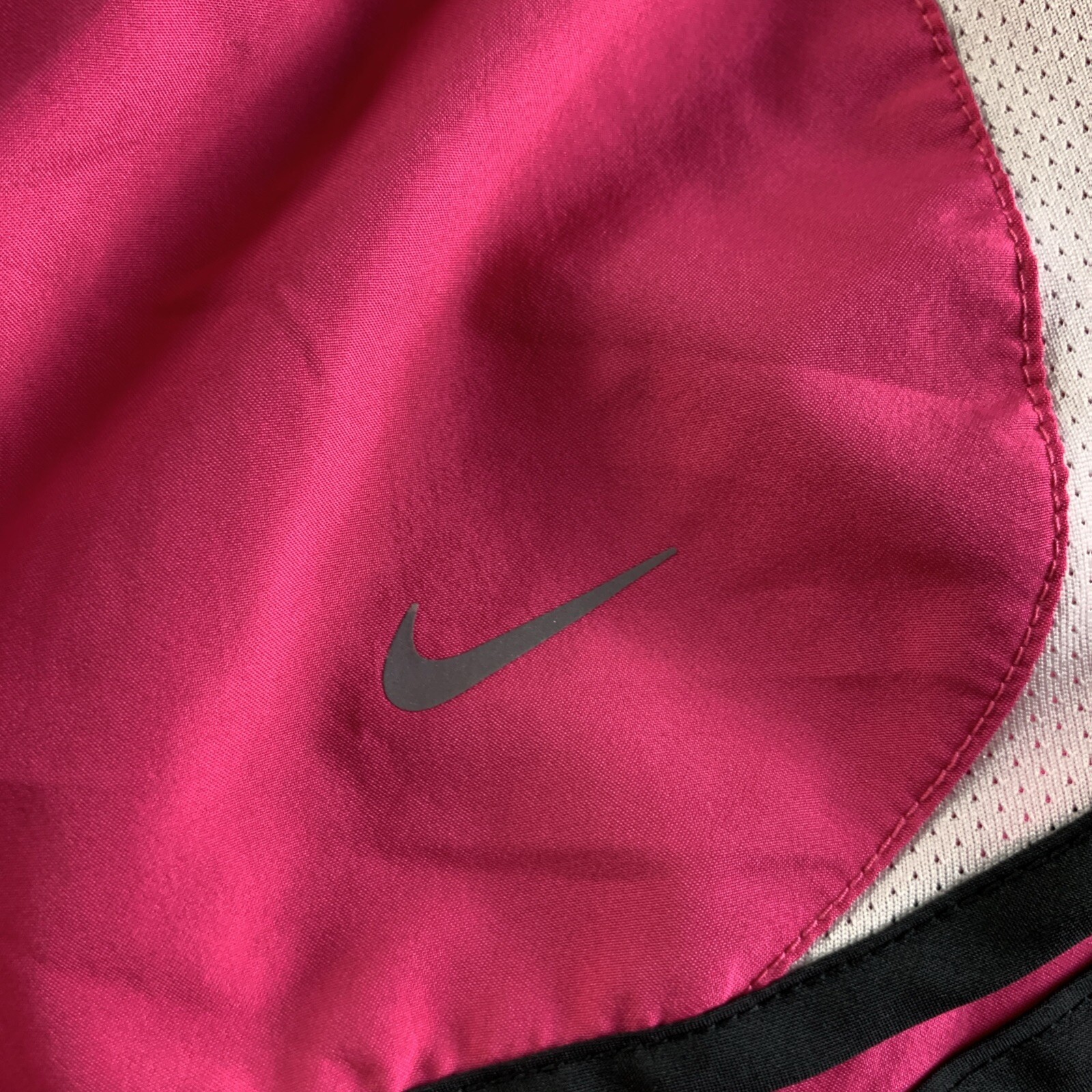 Nike Shorts Womens Small Pink White Black Gray Pacer Tempo Running Lined Active