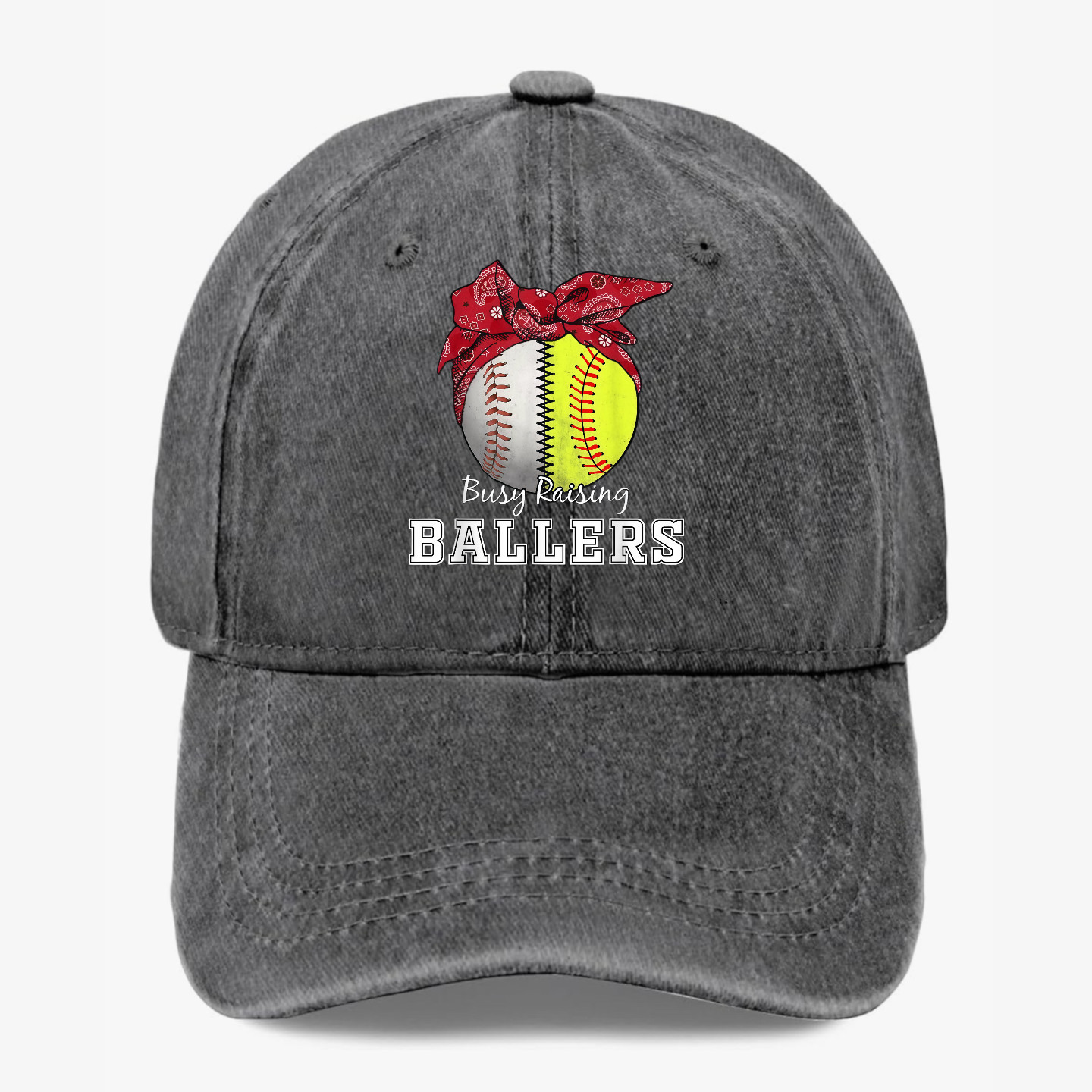 Busy Raising Ballers Hat Baseball Softball Mom Adjustable Sports Cap Gift