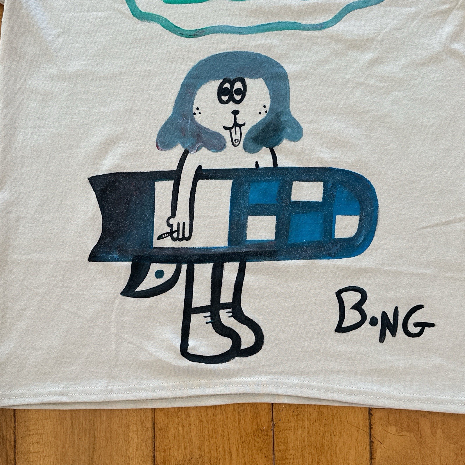 Laguna Beach LSD Graphic Art White Cotton Men’s Crew Neck T-Shirt