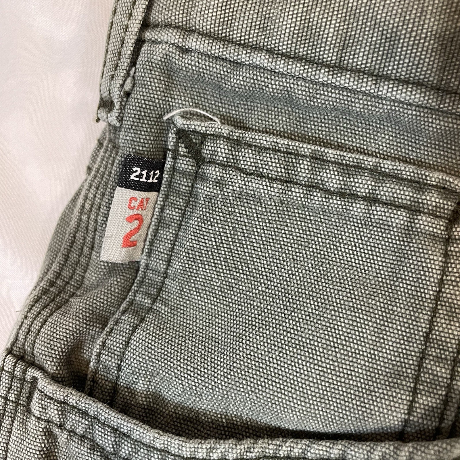 Carhartt FRB159 MOS FR Flame Resistant Pants Mens 36×34 Moss Green Canvas CAT 2