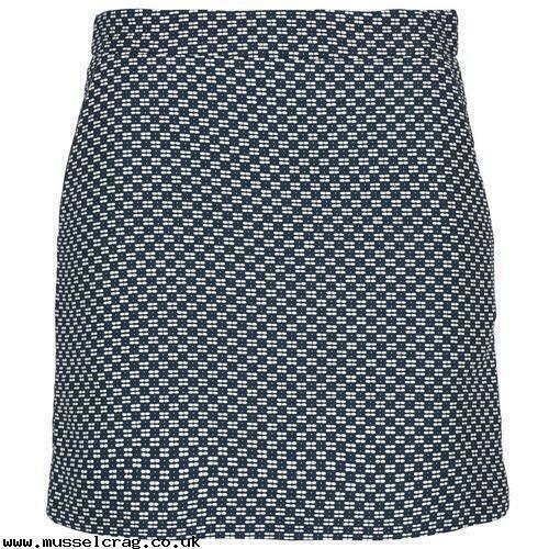 NWT NEW Suncoo Womens Florette Black White Skirt T0 MARINE FAUVE