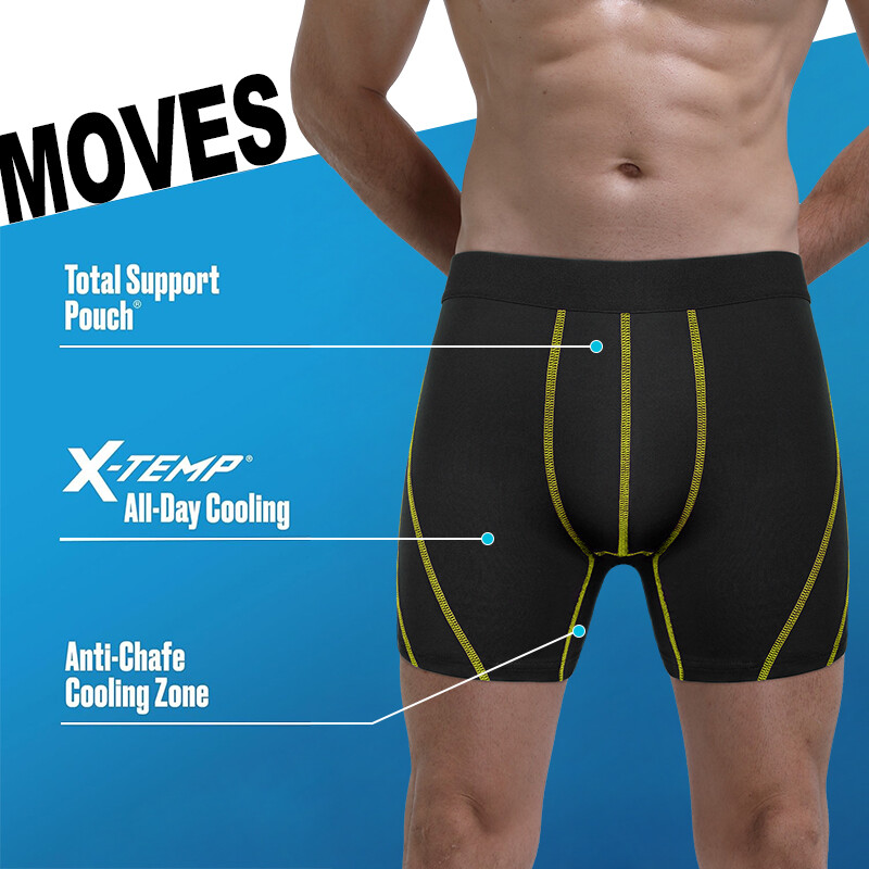 5 Pack Compression Boxer Shorts Men Sport Athletic Workout Running Underwear US