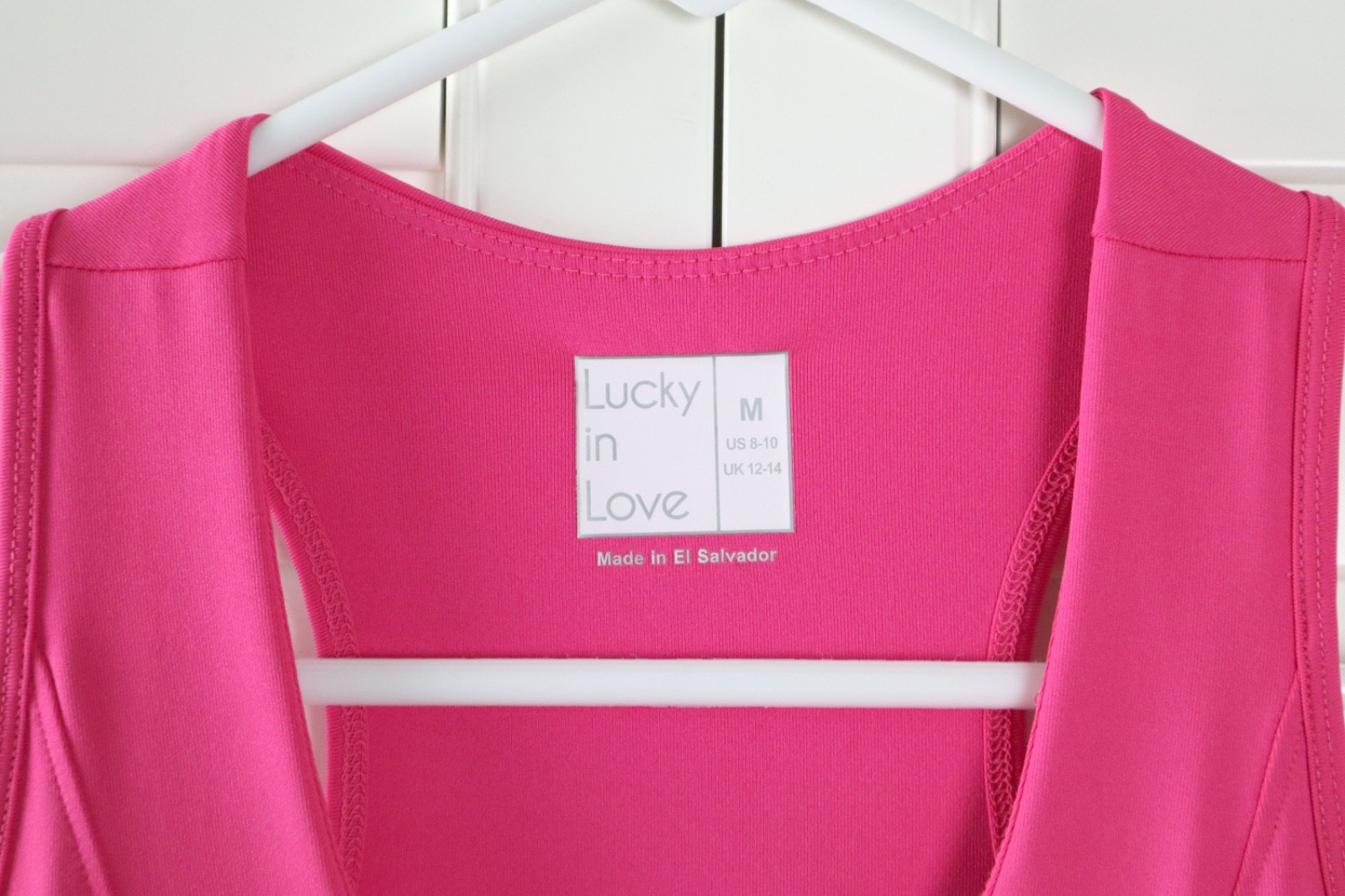 LUCKY IN LOVE $101 Solid Pink Stretch Tennis Pickleball Dress Size Medium 8 / 10
